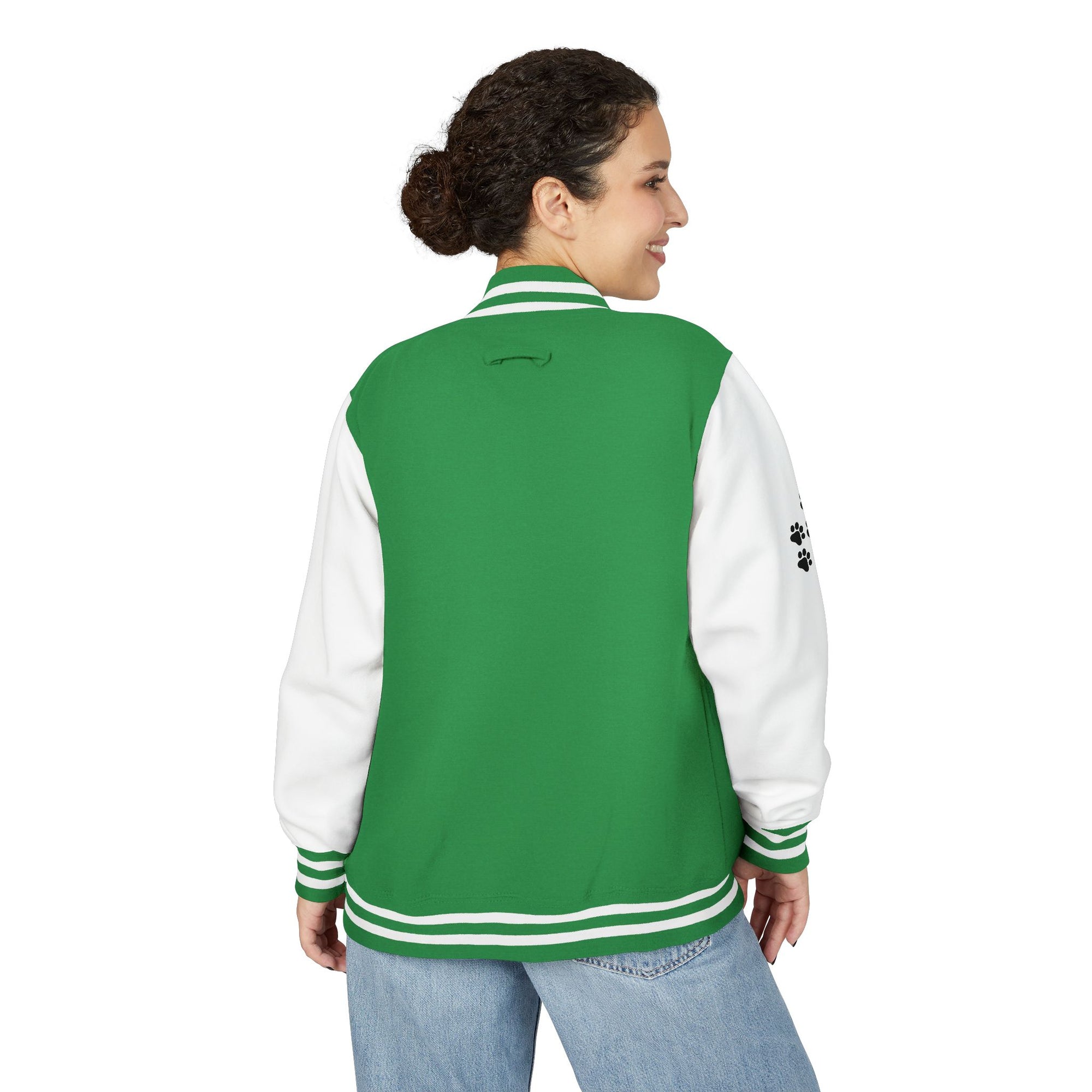 Cat Lady Extraordinaire Colorful Letterman Jacket