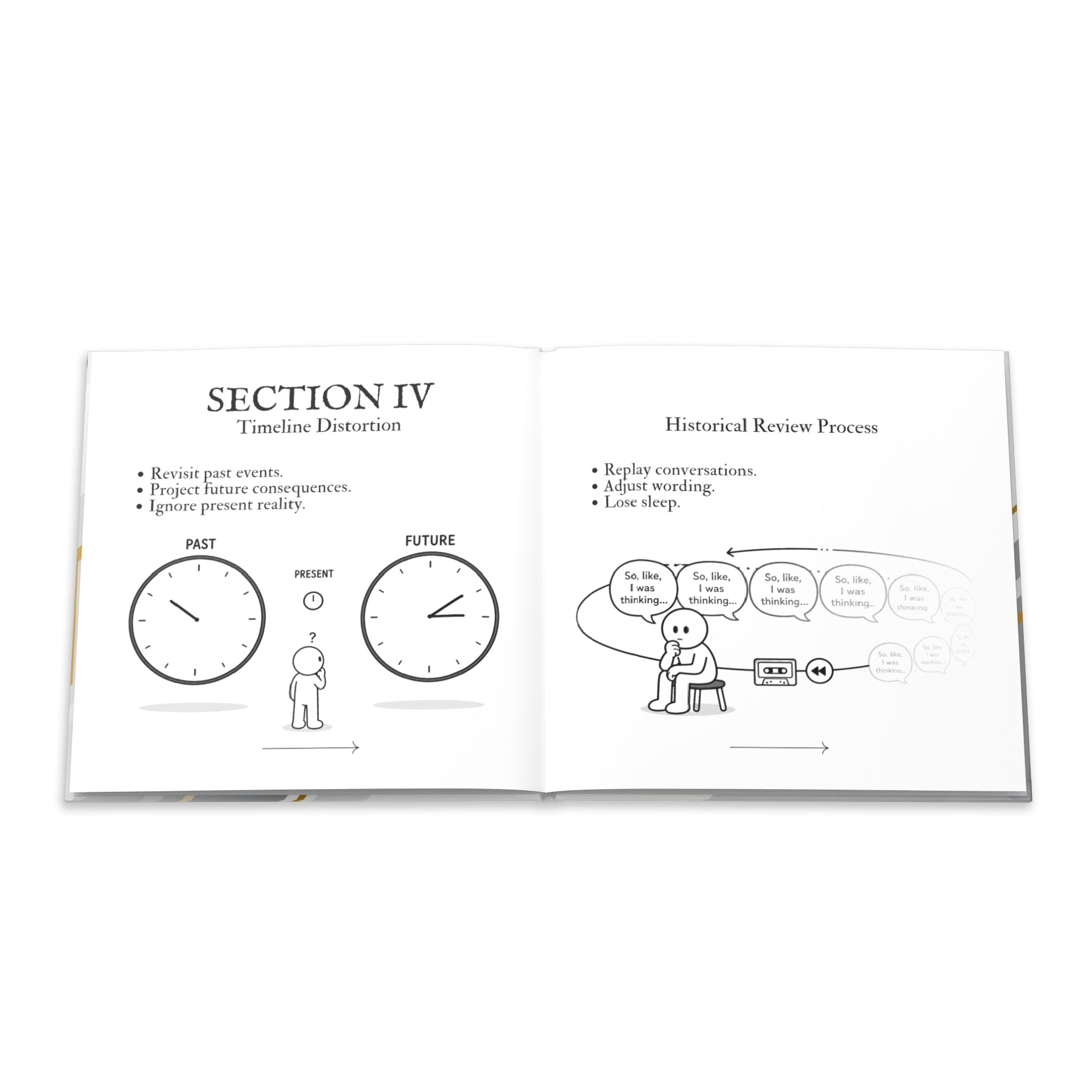 Standard Operating Procedures for Thinking Too Much - Hardcover Parody Manual