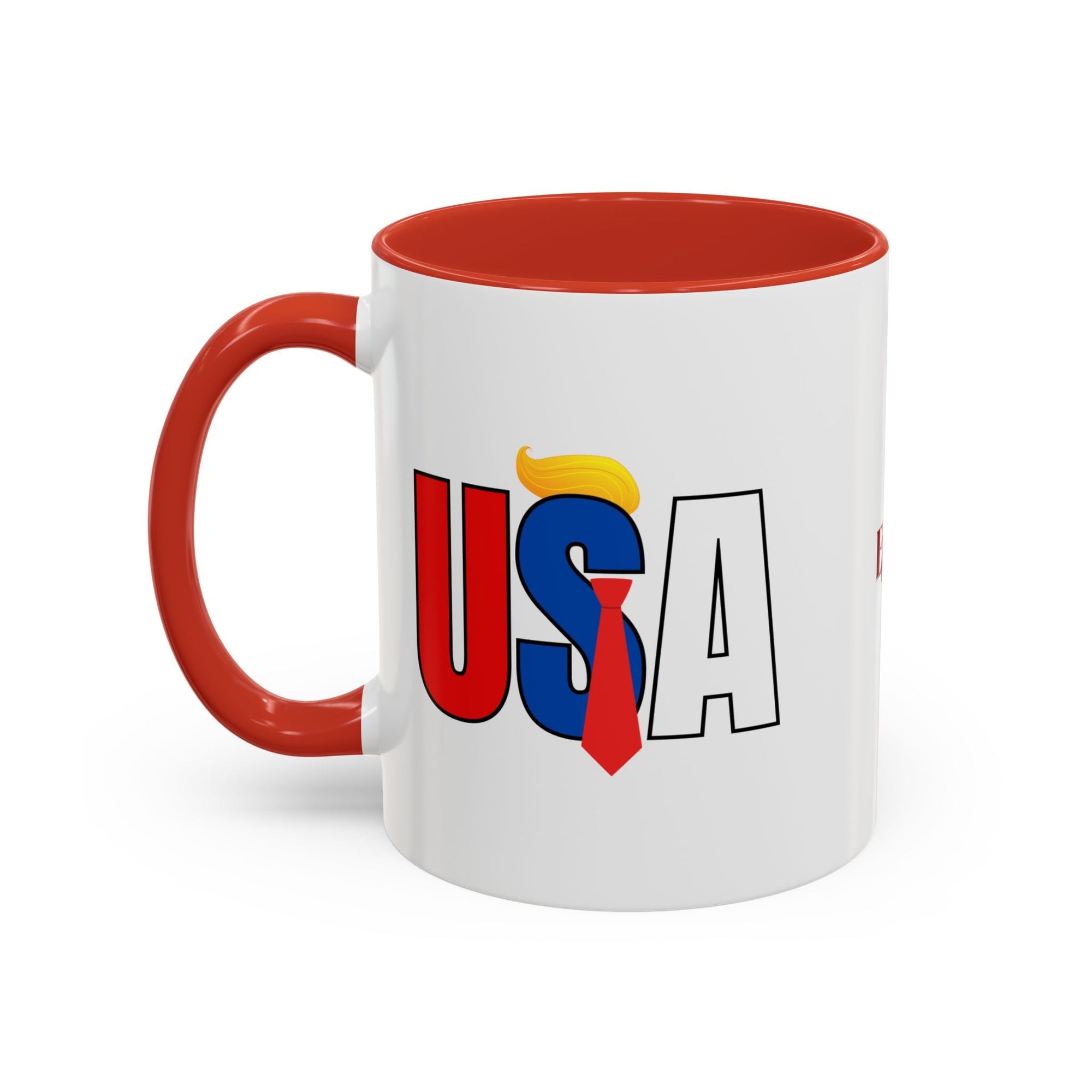 Trump USA Accent Coffee Mug Printify