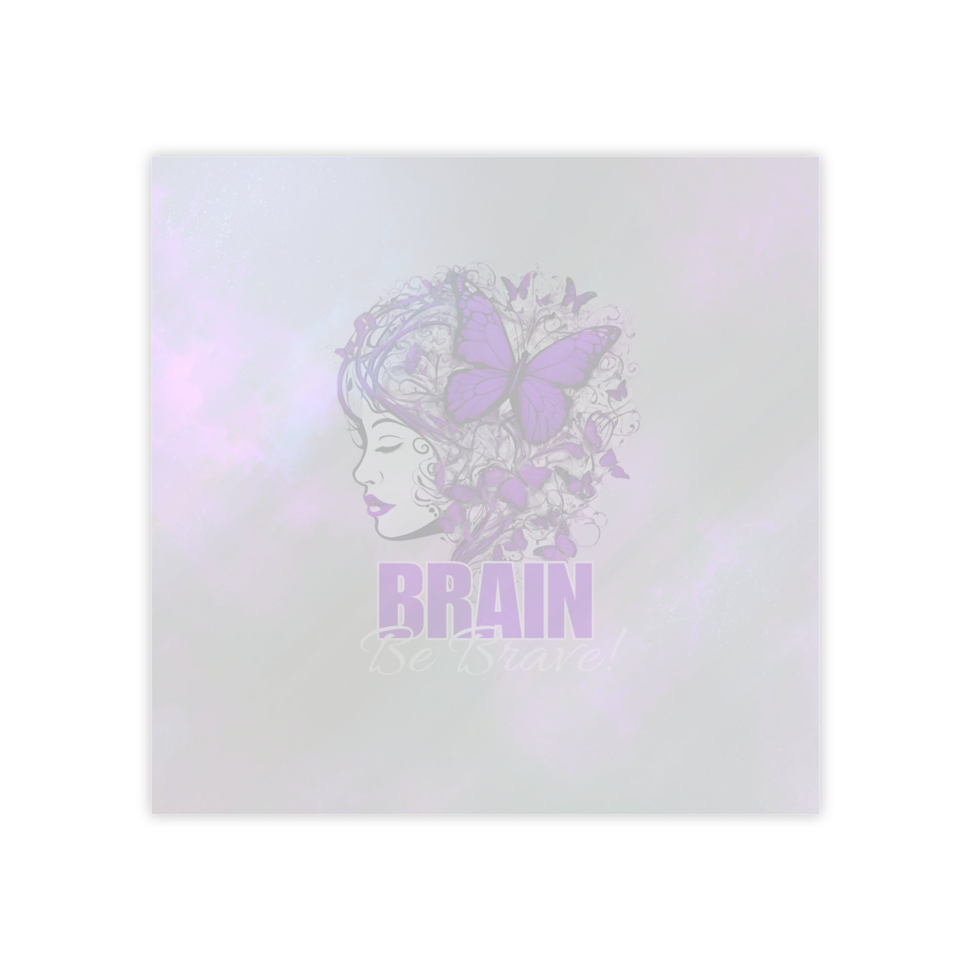 Purple Brain Be Brave Post-it® Note Pads