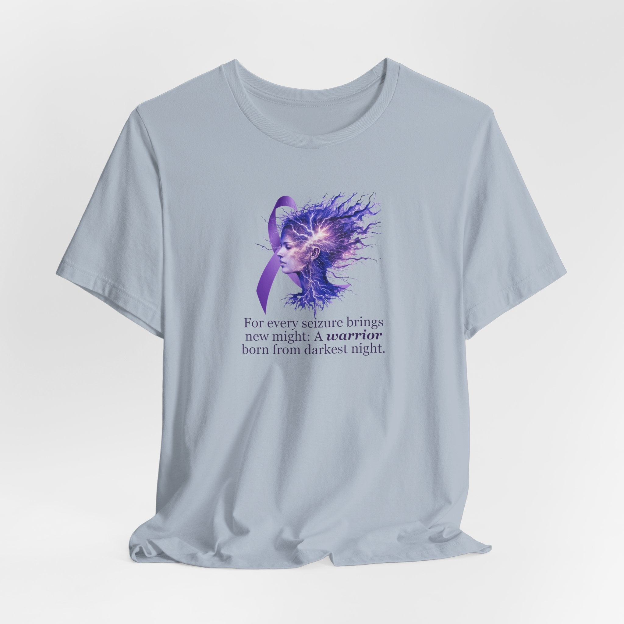 Photo depicting the ​A Warrior is Born Unisex Jersey Short Sleeve Tee from EpiAl's Shop.