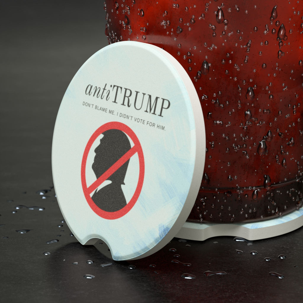 Anti-Trump Soapstone Car Coaster - Unique Political Gift Printify