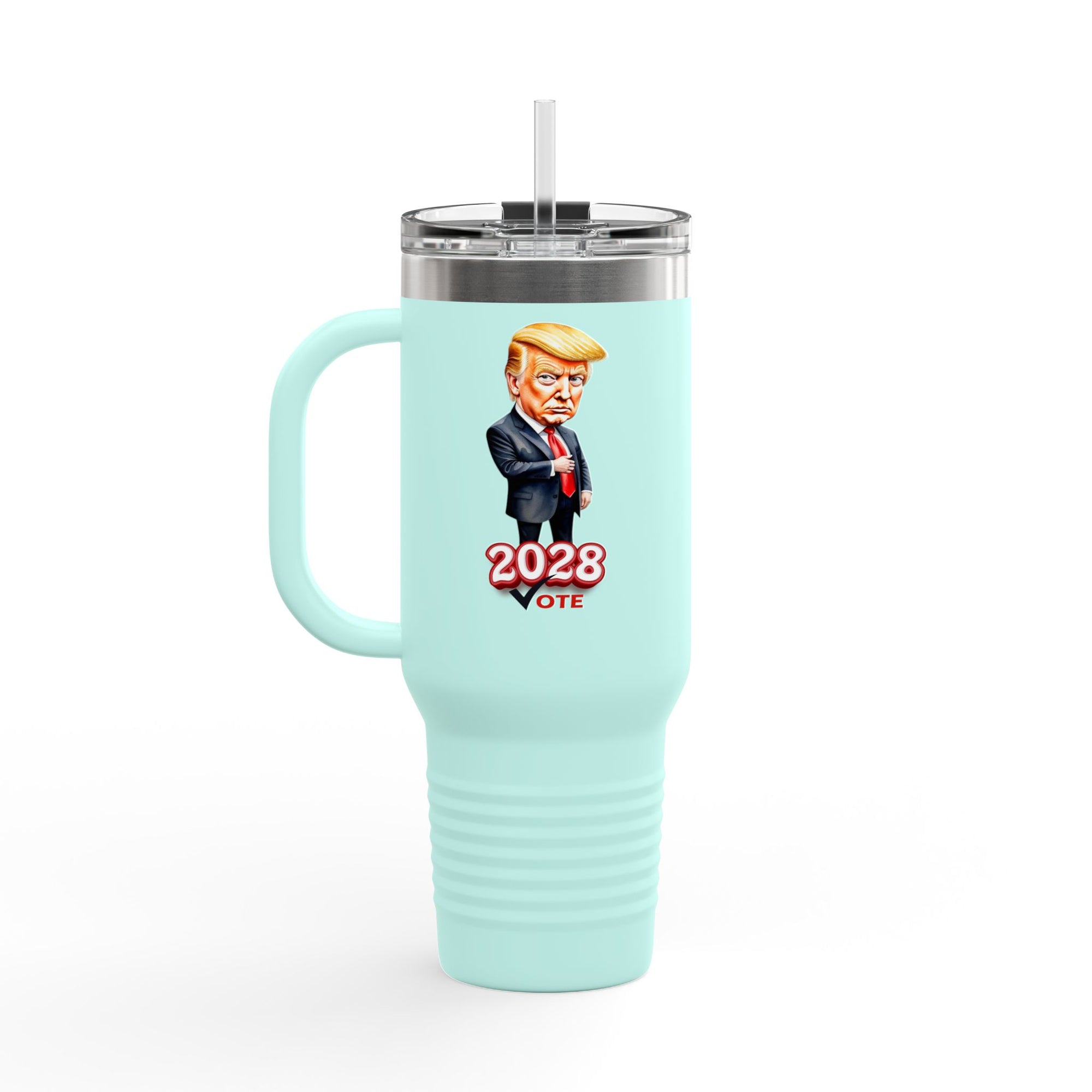 Insulated Travel Mug - 40oz ‘2028 Vote’ Design for Politically Engaged Adults