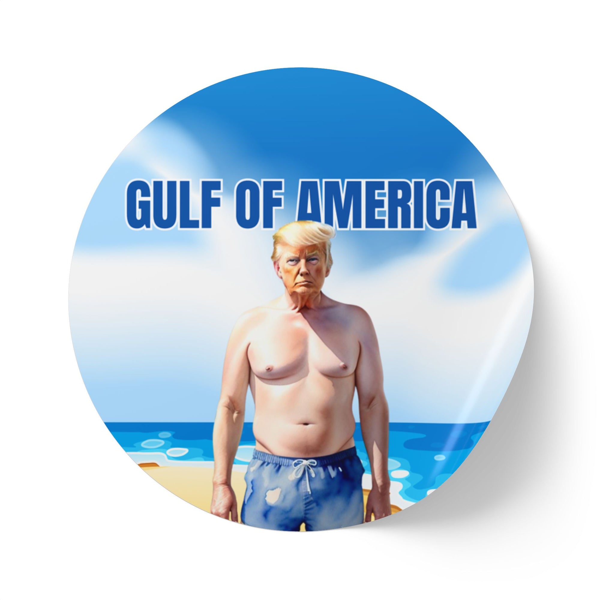 Fun American Gulf Sticker Roll - Beach Summer