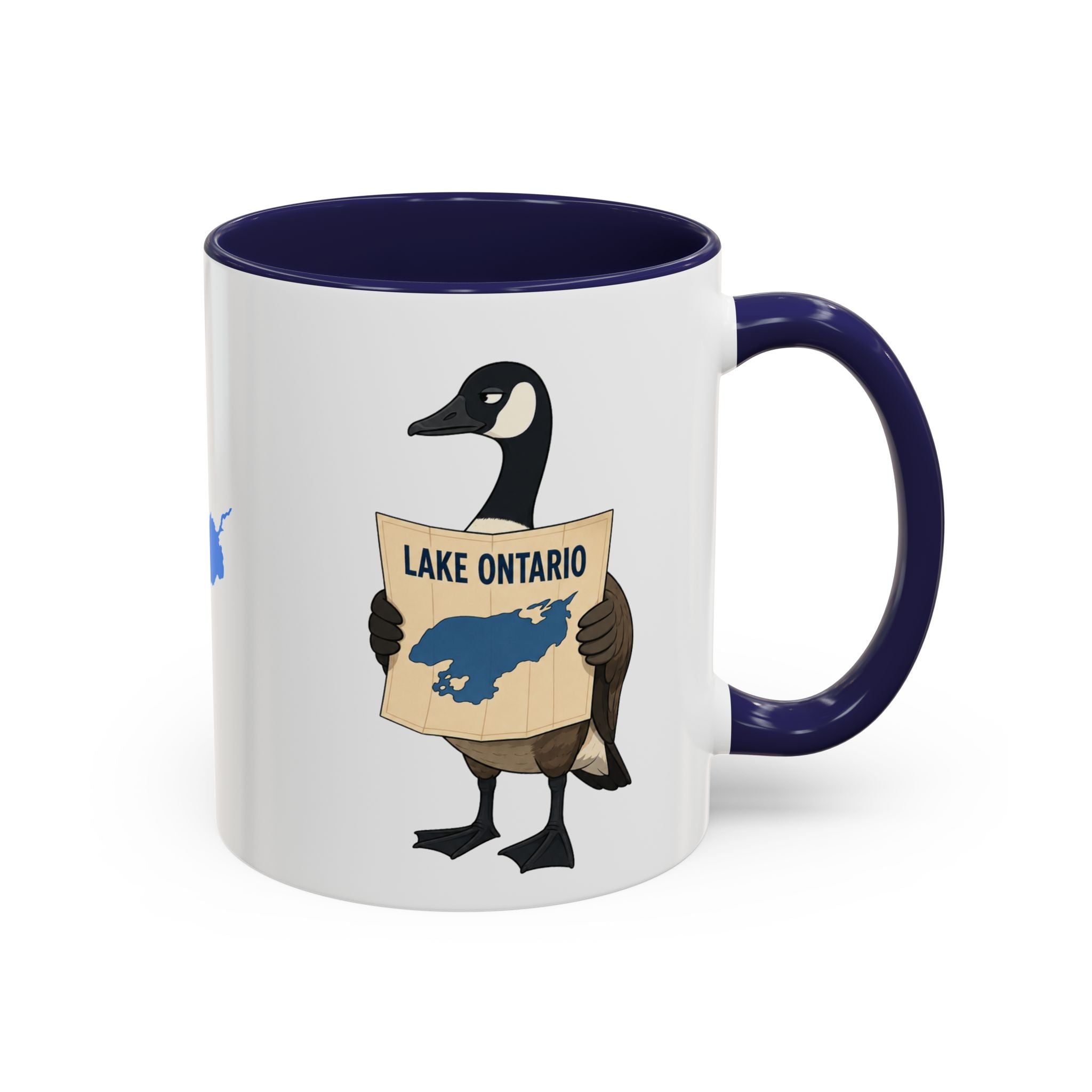 Lake Ontario vs. Lake America Goose & Eagle Coffee Mug | Great Lake Renaming Humor