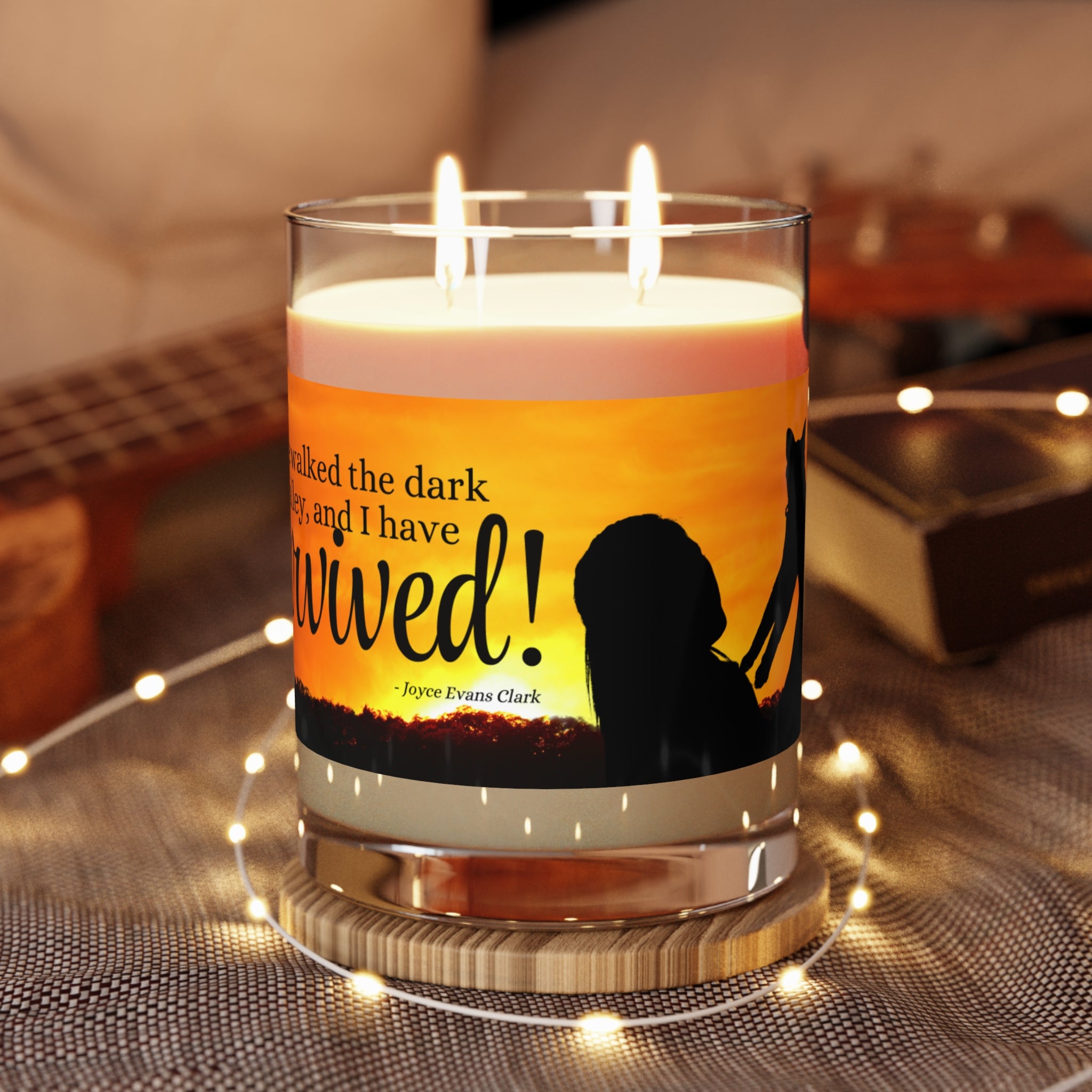 Photo depicting the ​Cat Lady Strong Scented Candle - Full Glass, 11oz from EpiAl's Shop.