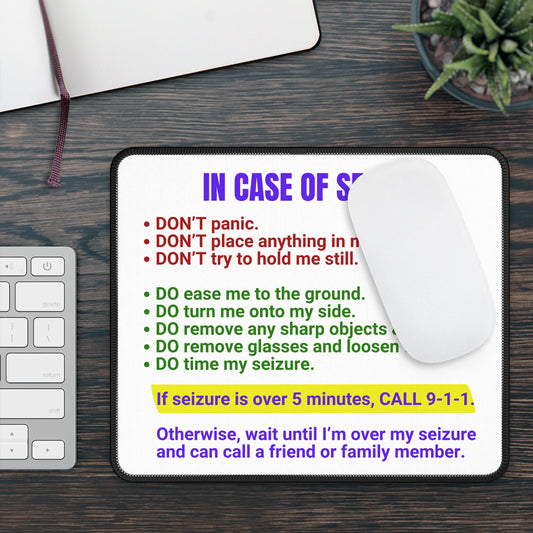 In Case of Seizure Gaming Mouse Pad