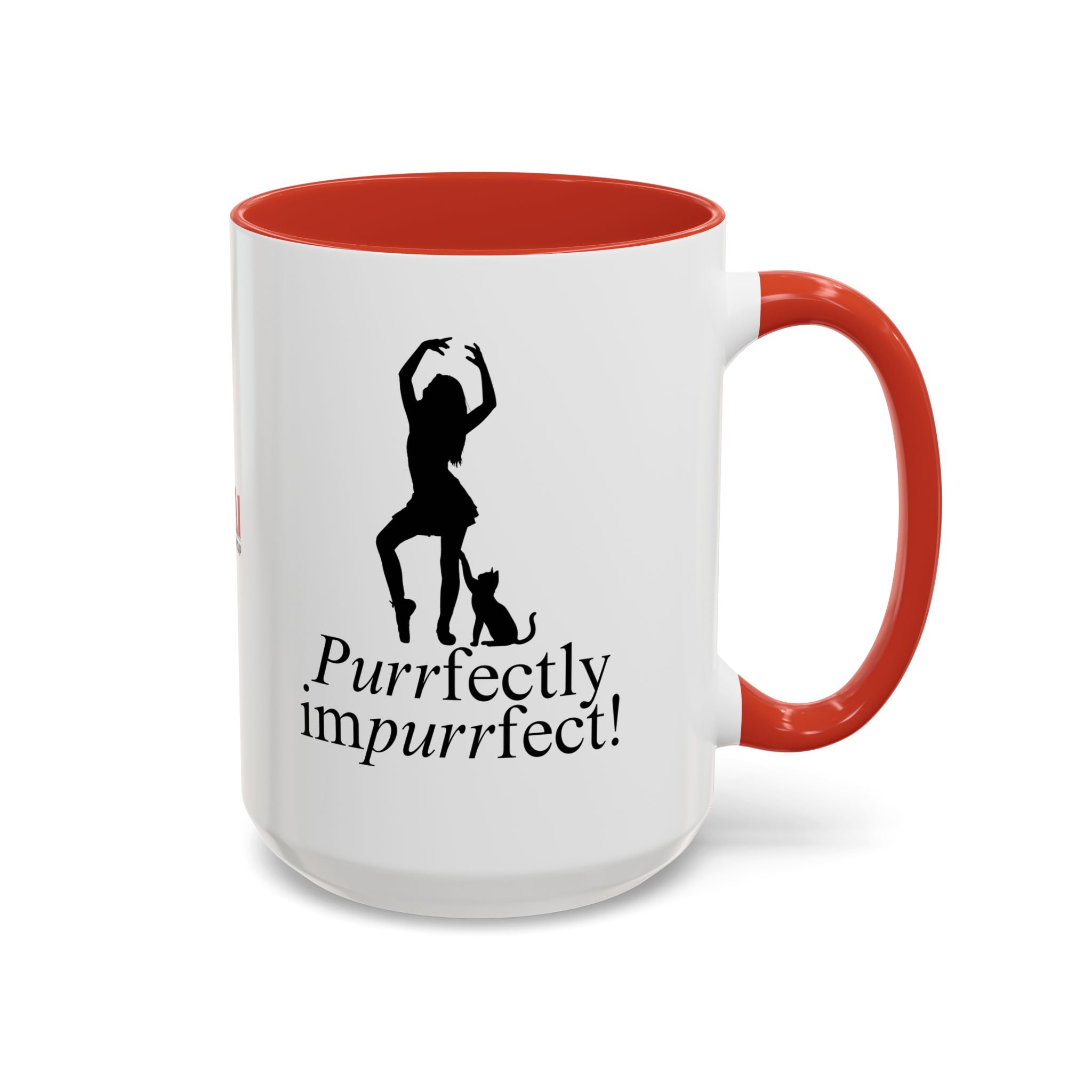 Photo depicting the ​Purrfectly Impurrfect Accent Coffee Mug (11, 15oz) from EpiAl's Shop.