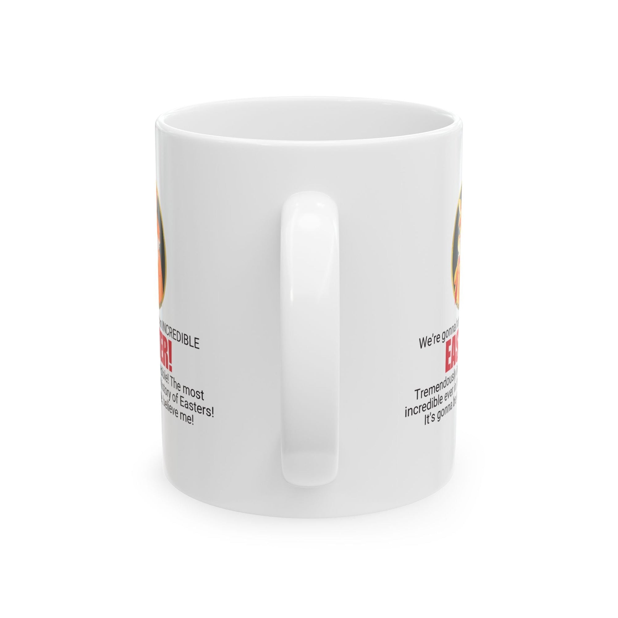 Funny Easter Ceramic Mug - Perfect Gift for Trump Lovers Printify