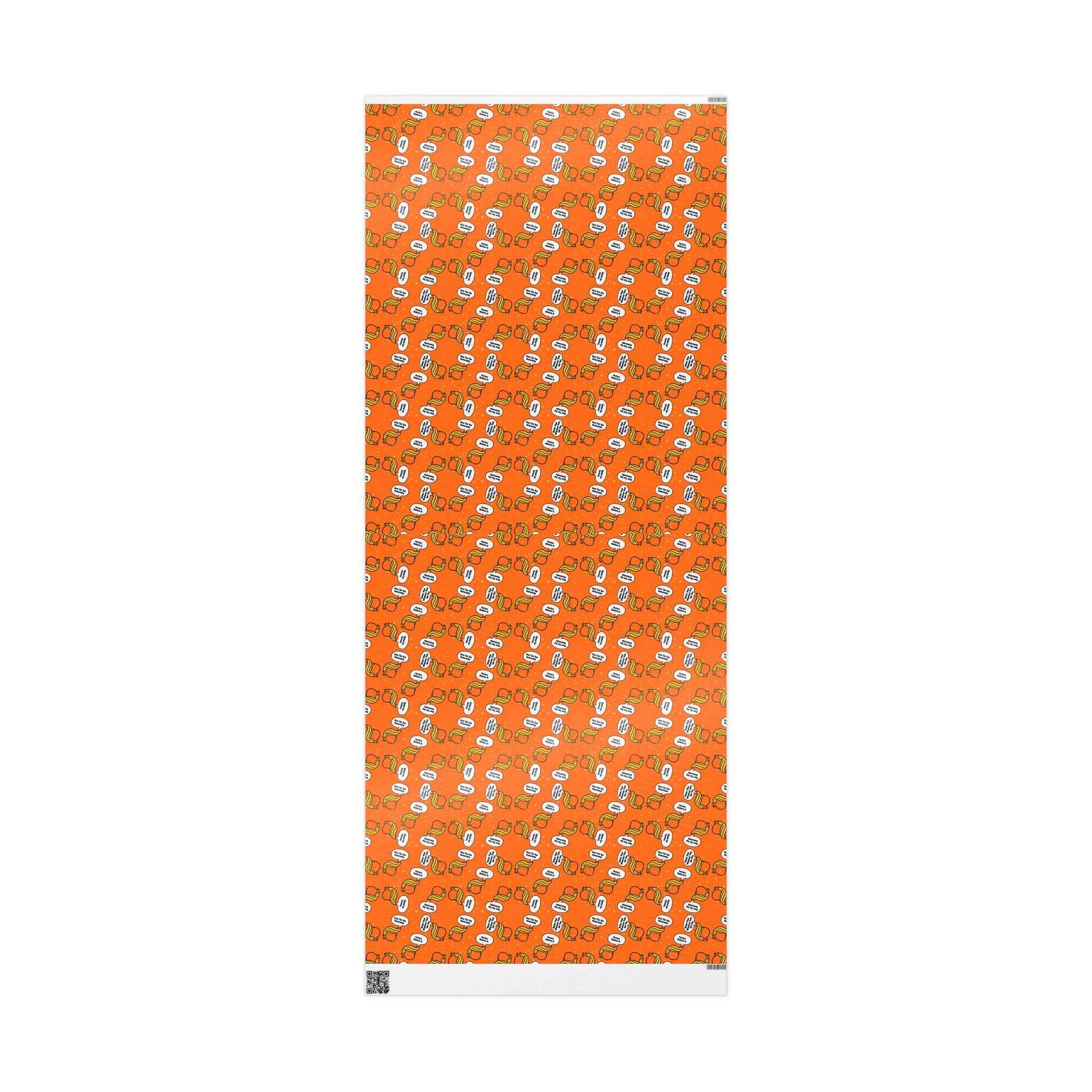 “Styled for Success” Parody Gift Wrap – Blonde Whoosh & Gold Stars
