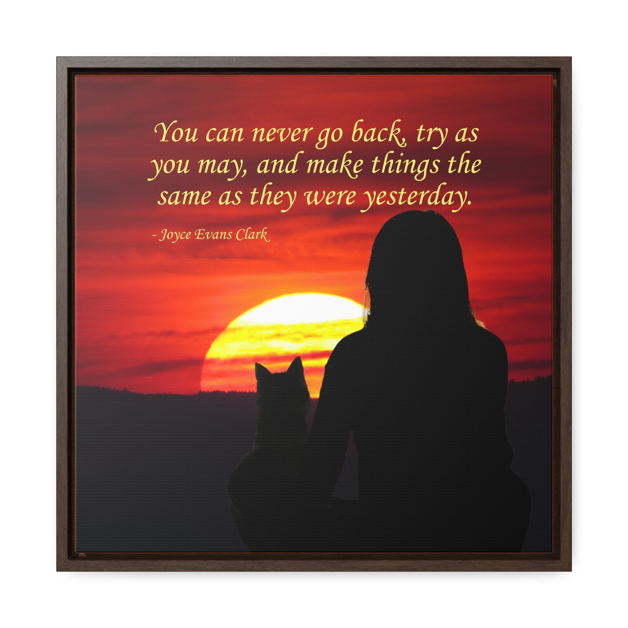 Photo depicting the ​Try As You May Gallery Canvas Wraps, Square Frame from EpiAl's Shop.