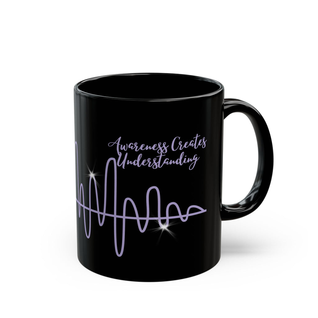 “Waves of Strength” Black Awareness Mug – 11oz & 15oz