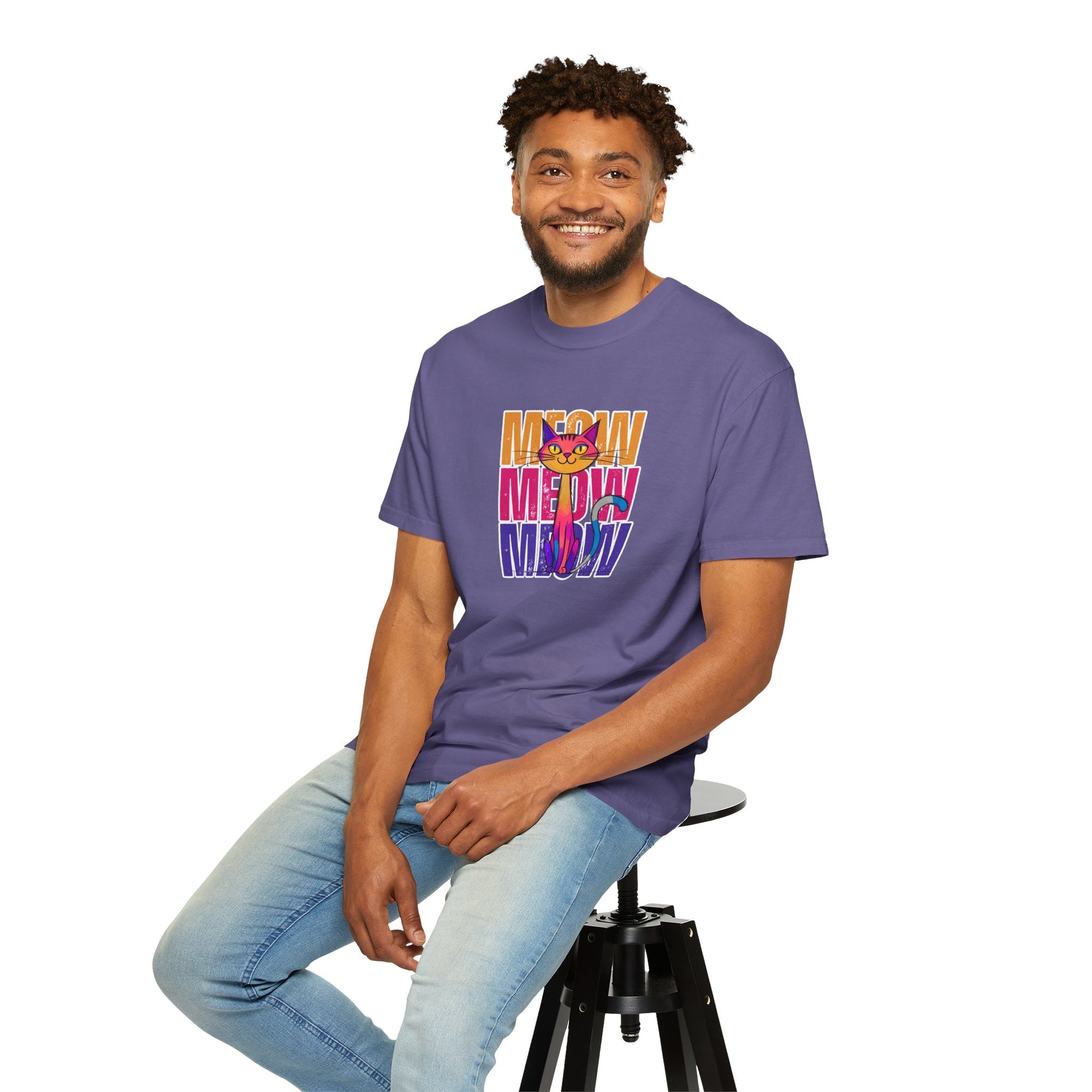 Meow Vibes Unisex T-Shirt | Funny Cat Tee