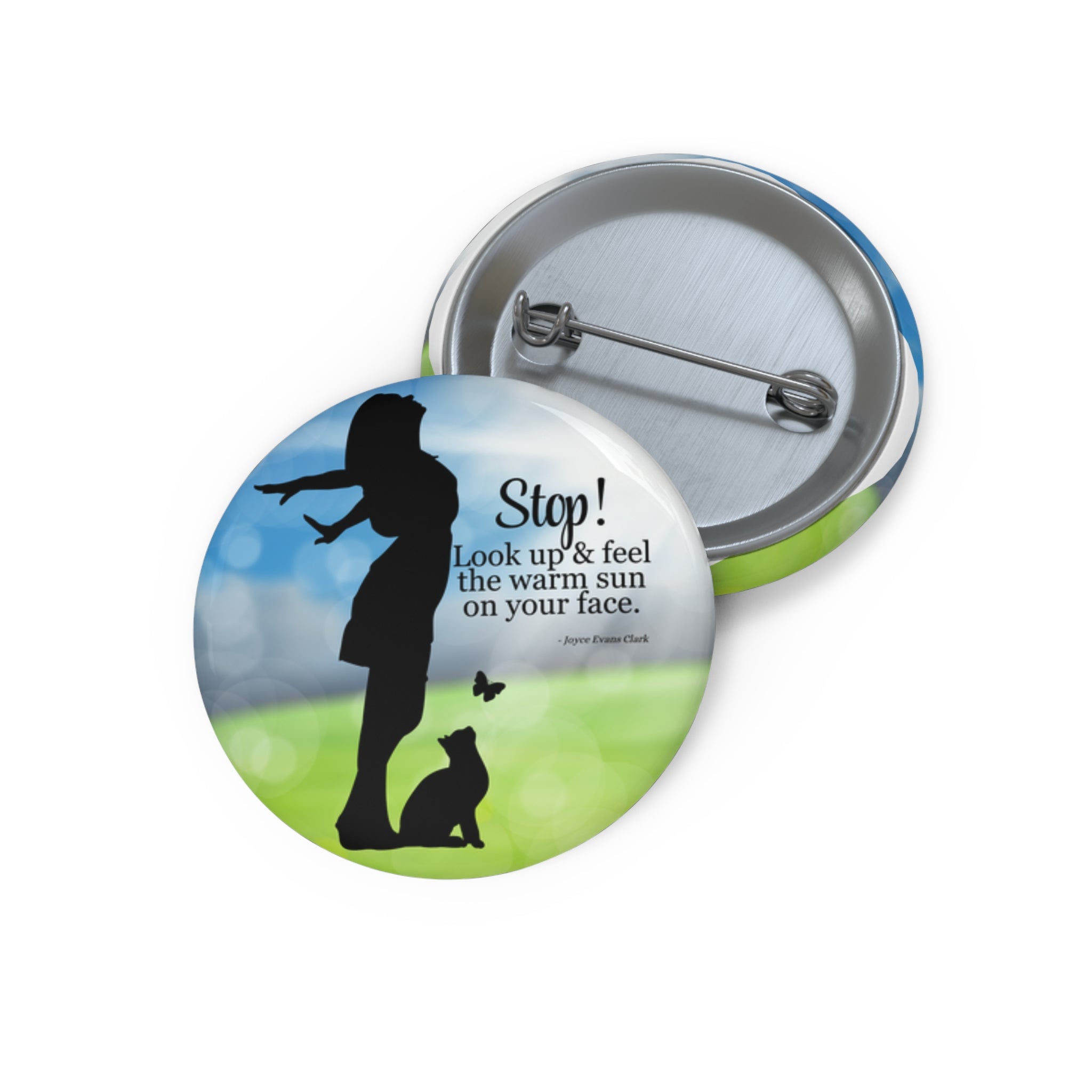 Photo depicting the ​Look Up Pin Buttons from EpiAl's Shop.