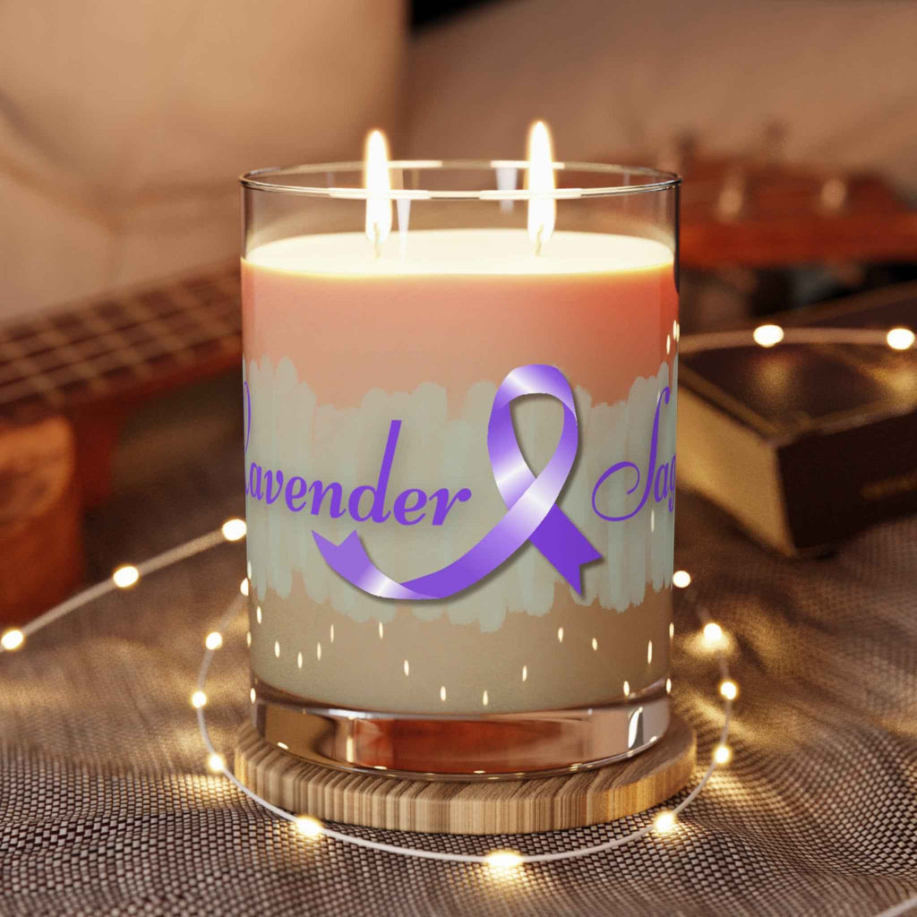 Minted Lavender & Sage Epilepsy Awareness Candle – Glass Jar