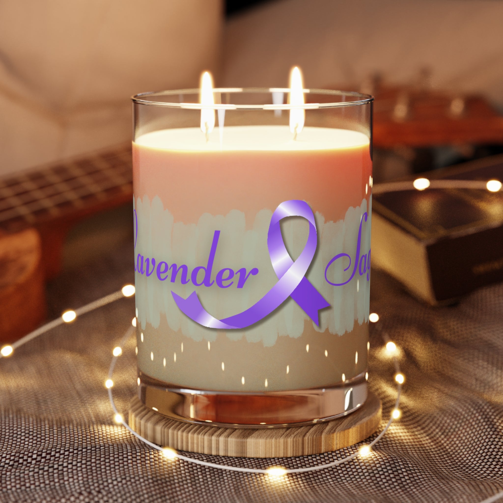 Minted Lavender & Sage Epilepsy Awareness Candle – Glass Jar