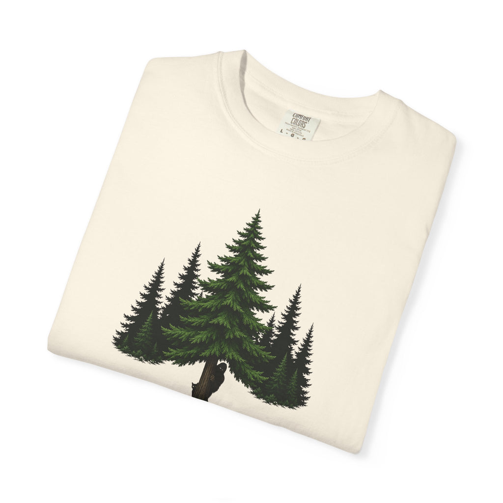 You Saw Nothing Bigfoot & Cat Garment-Dyed T-Shirt