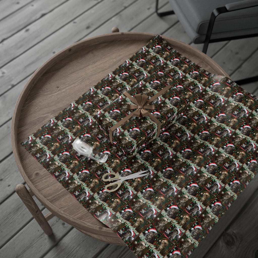Meowy Christmas Kitten Themed Gift Wrap