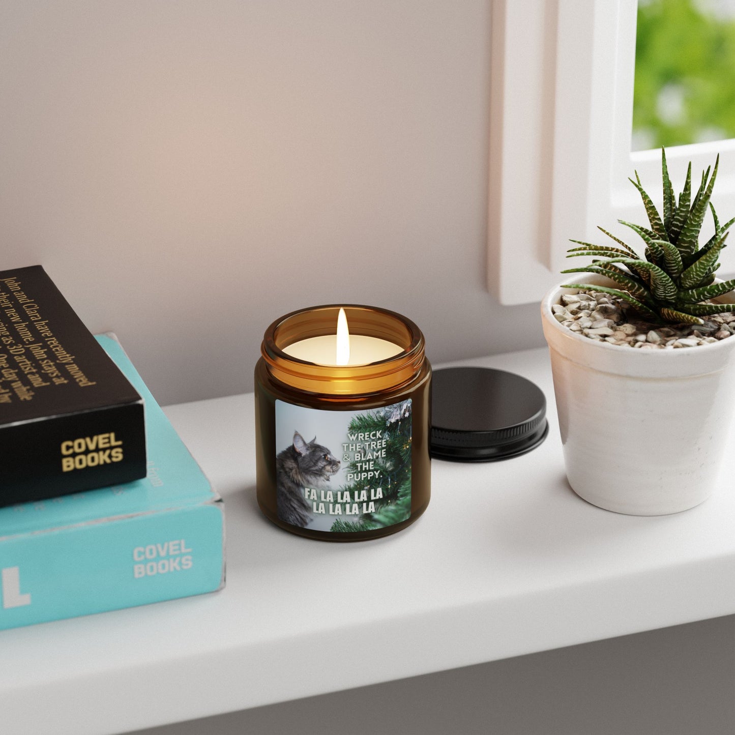 Wreck the Tree Scented Soy Candle (Amber Jar)