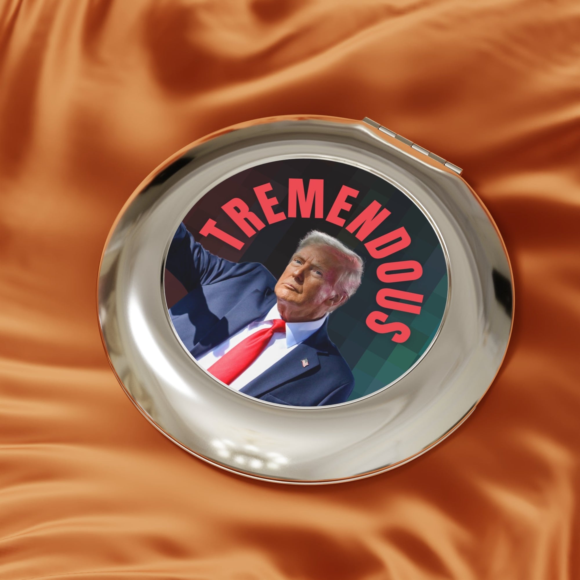 Tremendous Compact Travel Mirror - Perfect Gift for Trump Supporters Printify
