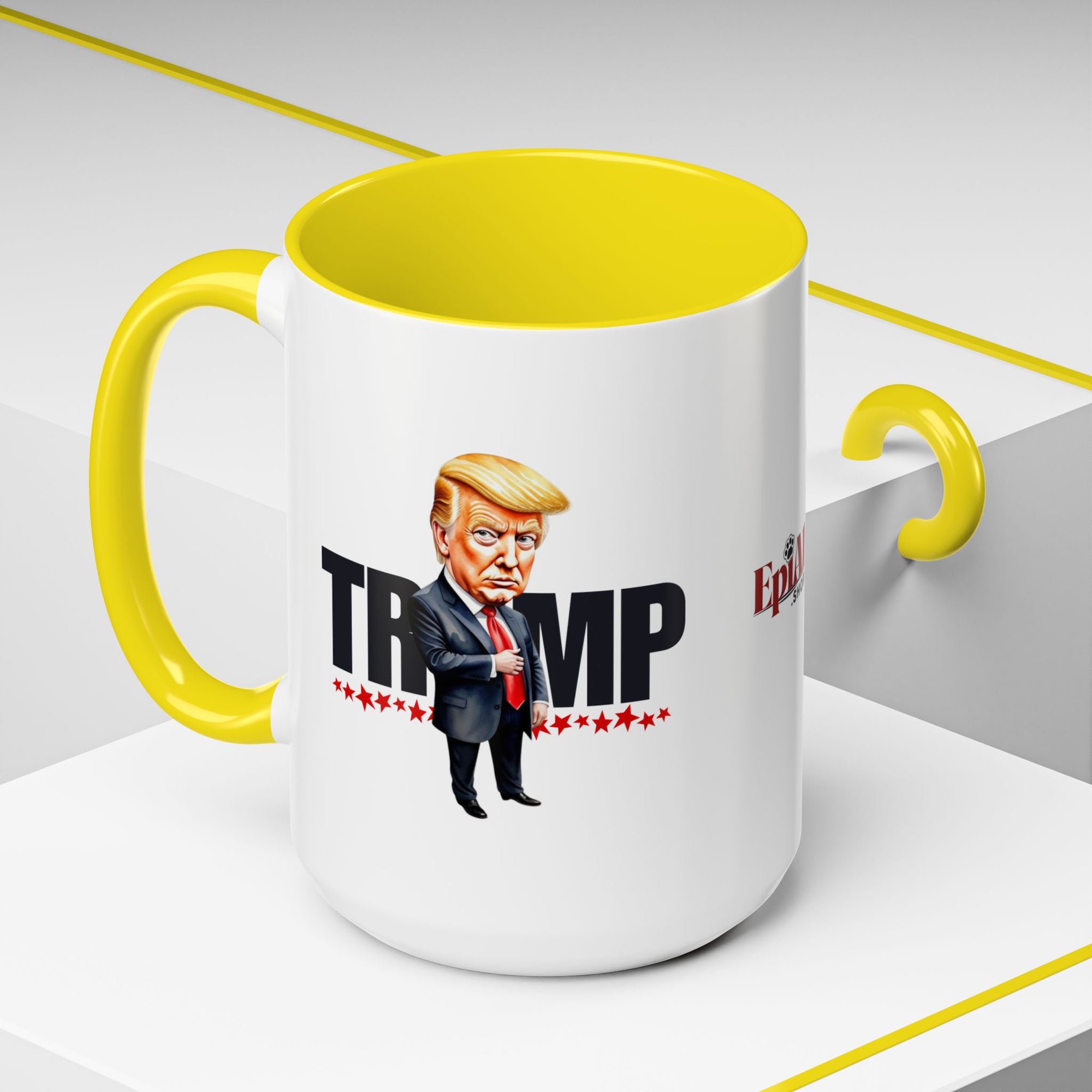 Trump Accent Coffee Mug - 11oz & 15oz, Bold Statement Mugs for Political Enthusiasts