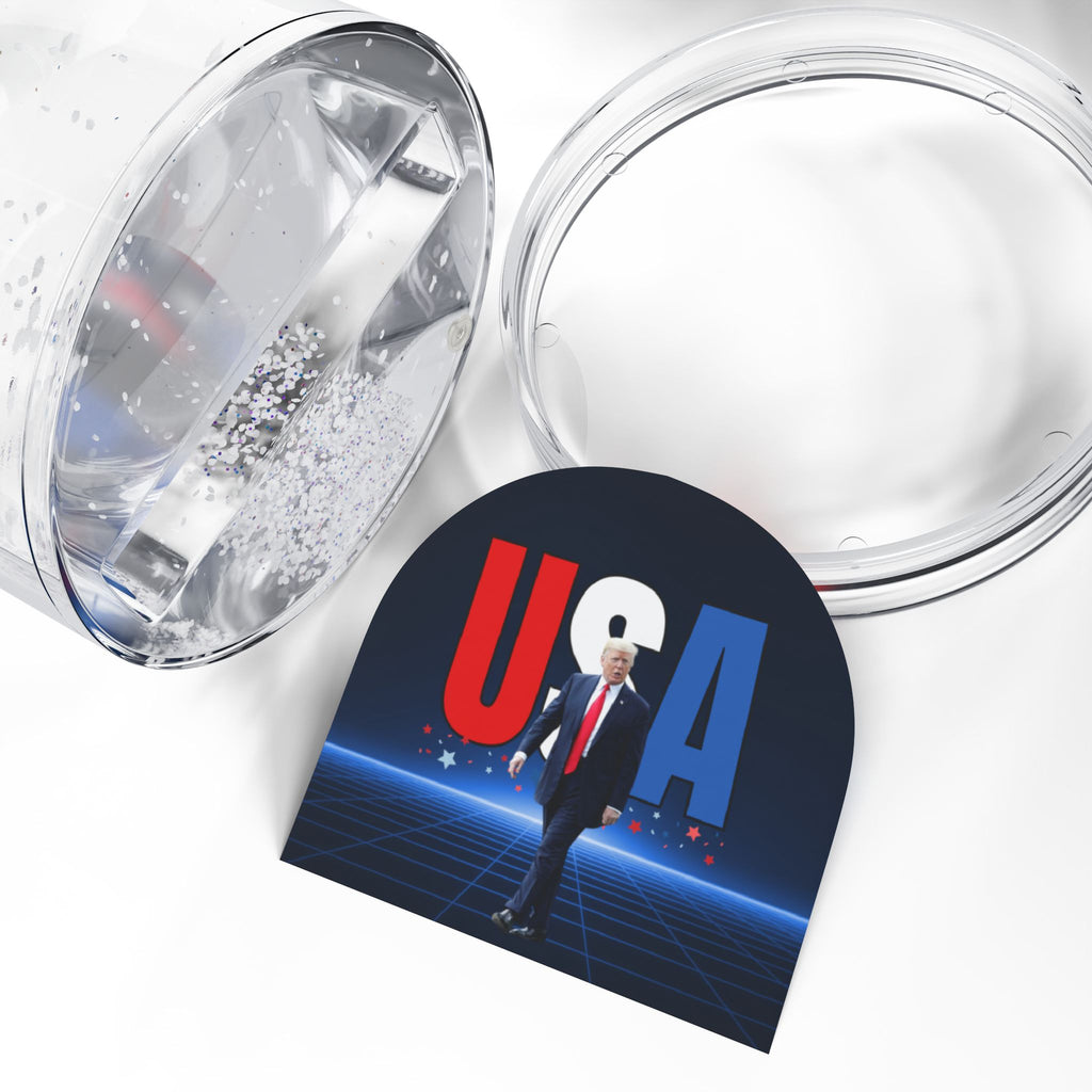 Trump USA-Themed Glitter Snow Globe
