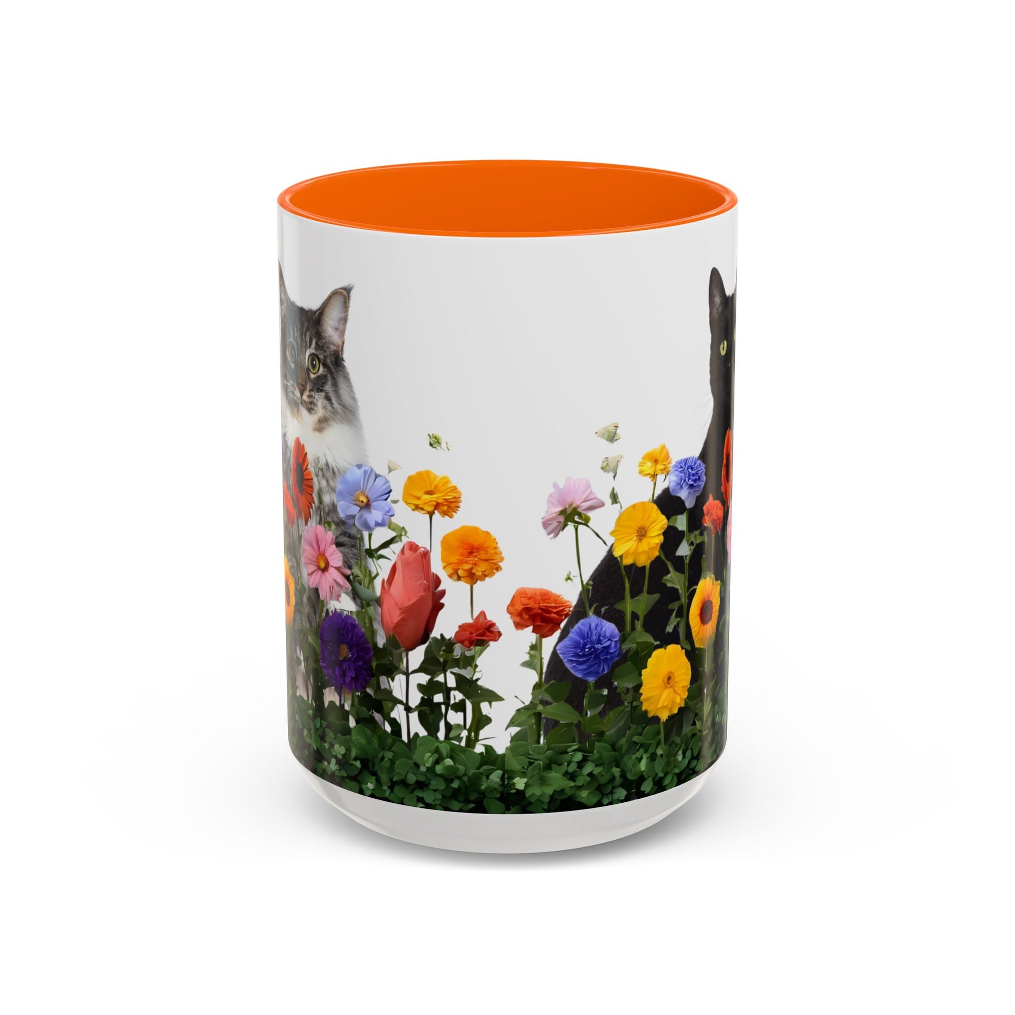 Floral Cats Coffee Mug