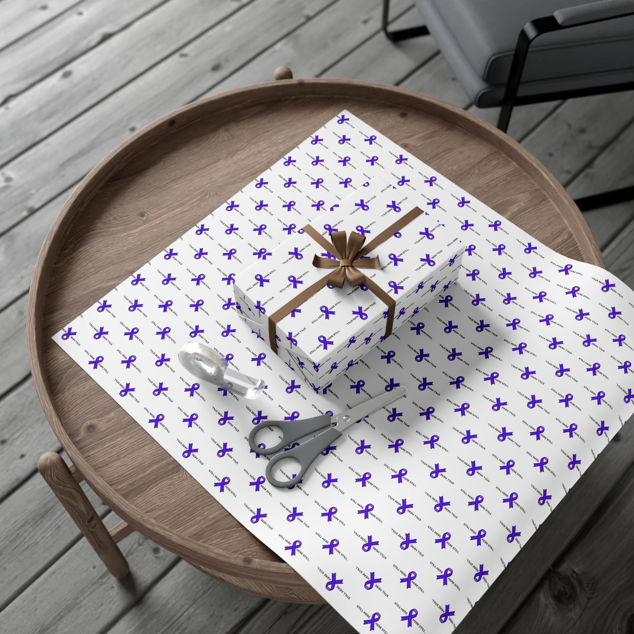 Still Here. Here Still. Gift Wrap Paper (Epilepsy Awareness)
