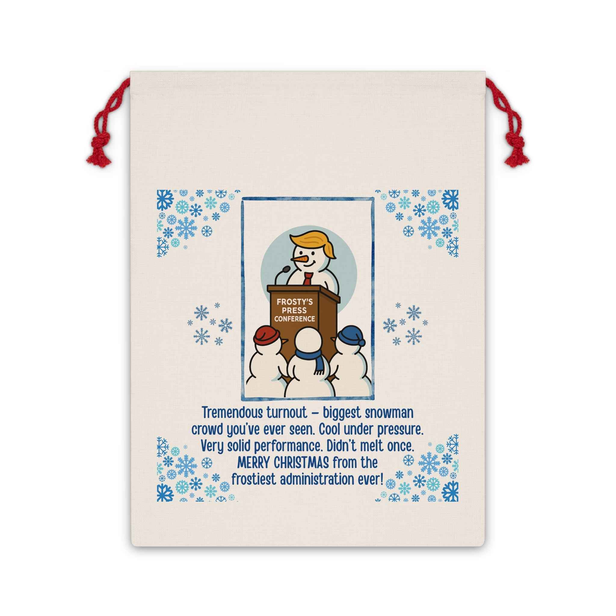 Frosty’s Press Conference Gift Bag – Political Parody