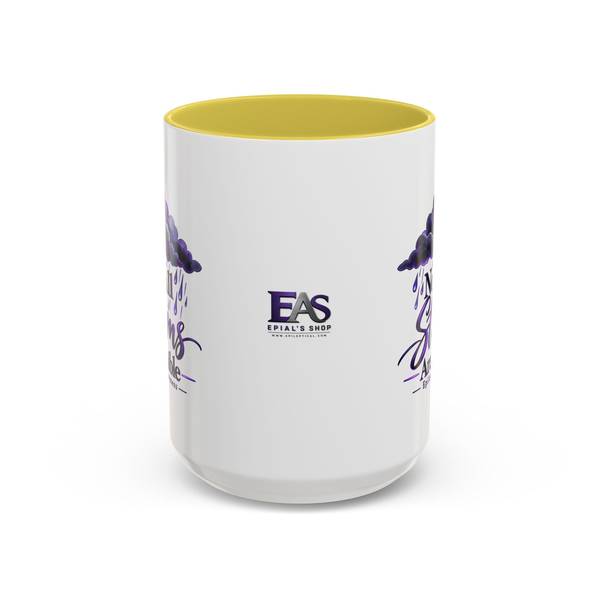 Not All Storms Are Visible Epilepsy Awareness Mug | Purple Storm Cloud Coffee Cup (11oz/15oz)
