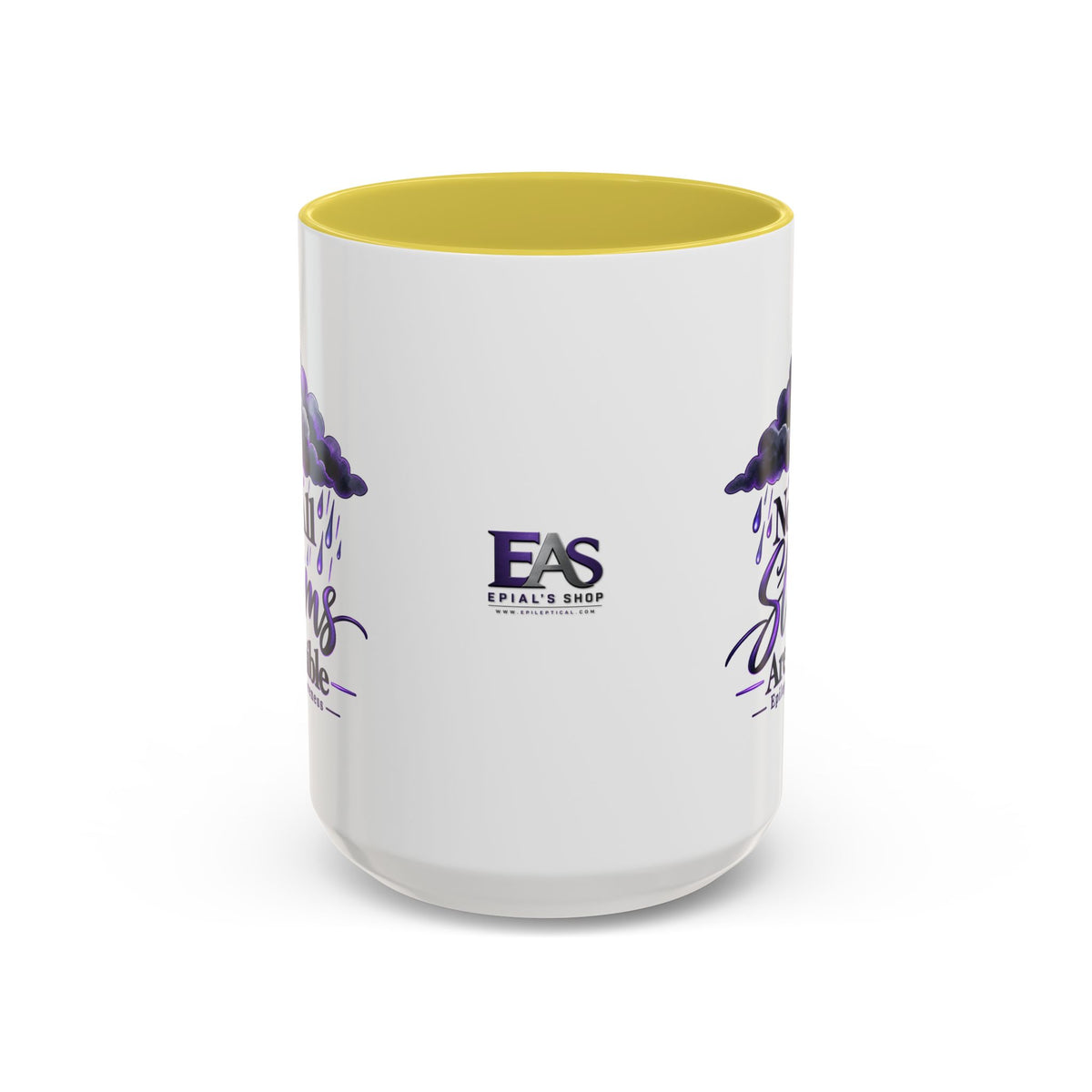 Not All Storms Are Visible Epilepsy Awareness Mug | Purple Storm Cloud Coffee Cup (11oz/15oz)