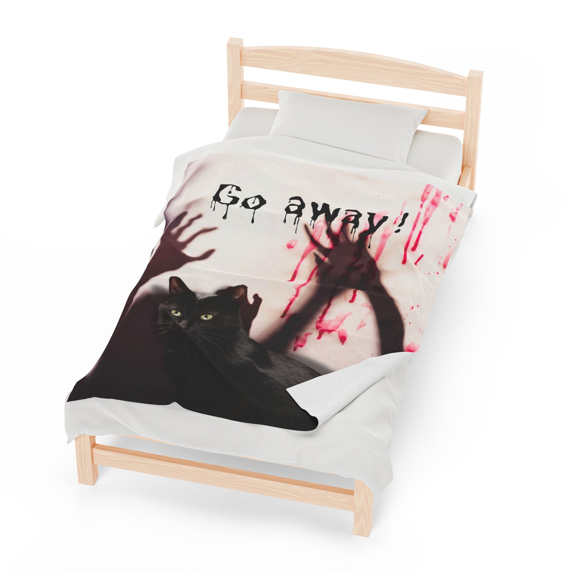 Go Away Velveteen Plush Blanket