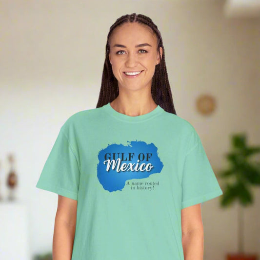 Gulf of Mexico, Rooted in History, Unisex Garment-Dyed T-shirt Printify