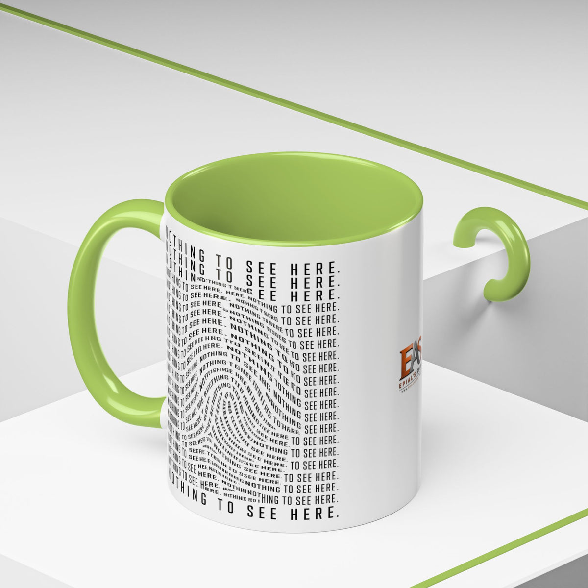 Nothing to See Here Mug | Hidden Fingerprint True Crime & Social Media Coffee Cup (11/15oz)
