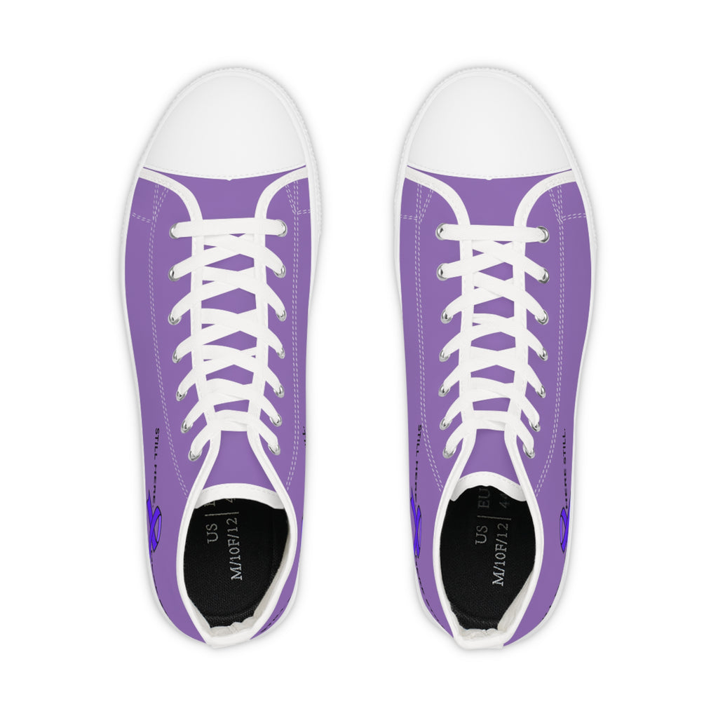 Still Here. Here Still. Men’s High-Top Sneakers – Epilepsy Awareness