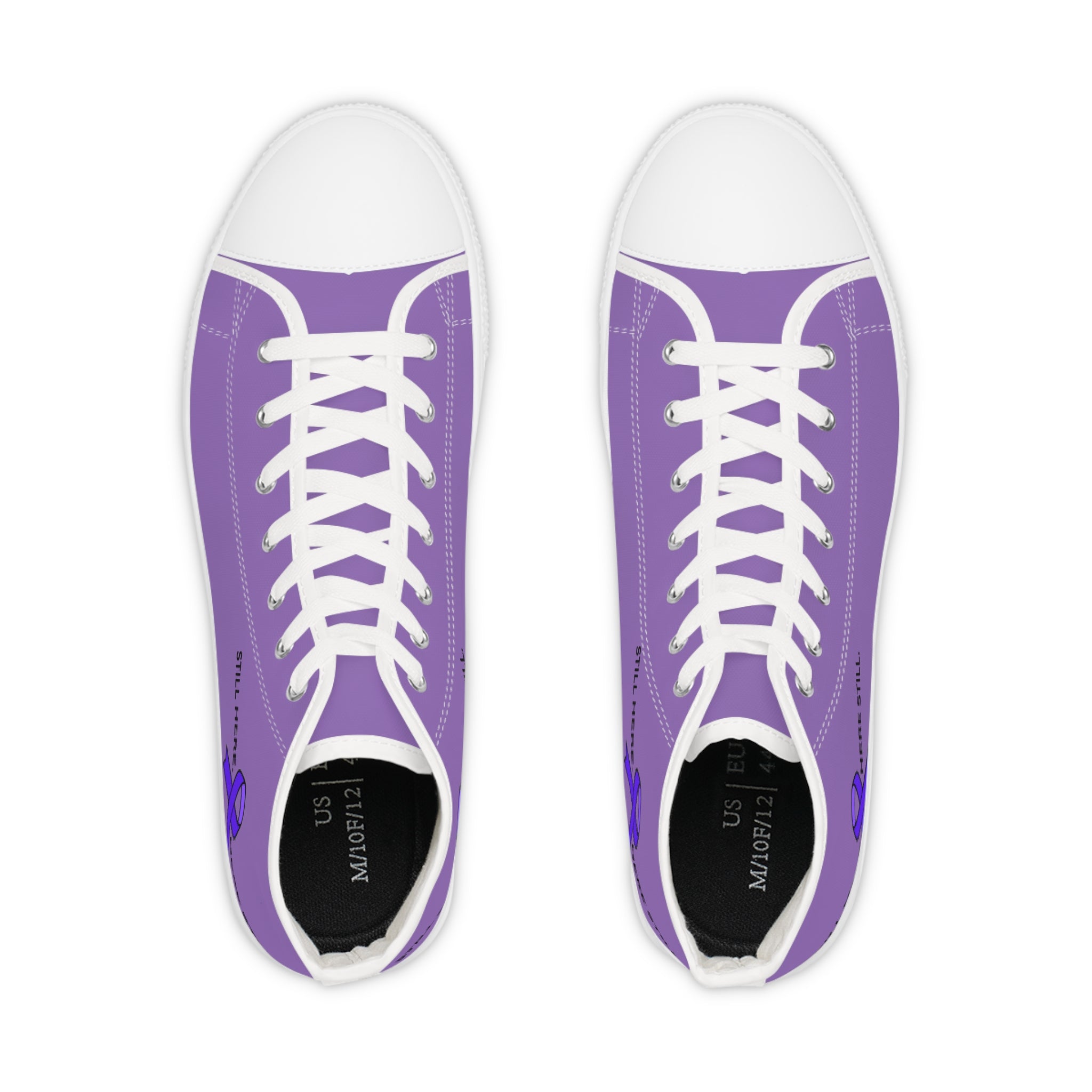Still Here. Here Still. Men’s High-Top Sneakers – Epilepsy Awareness