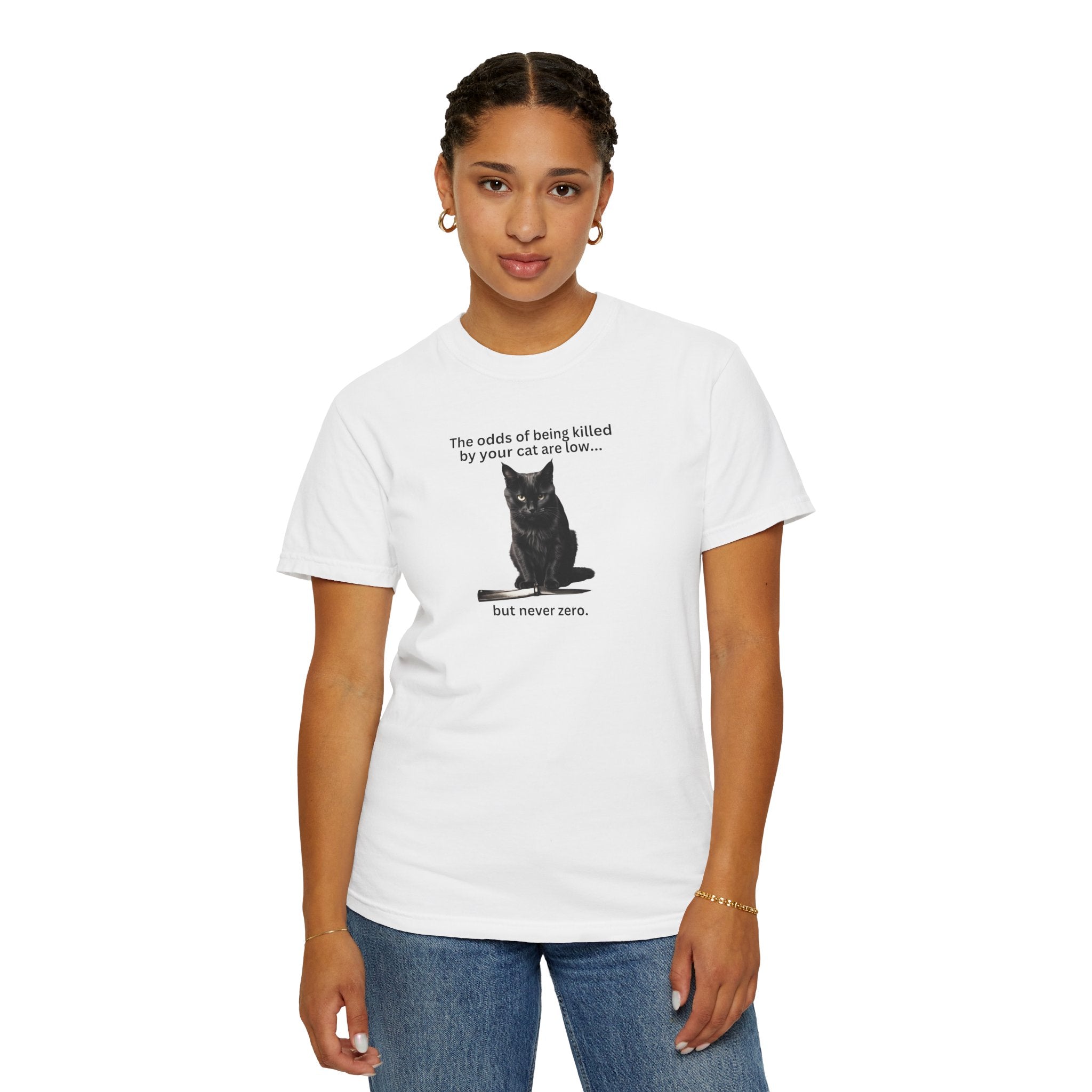 Photo depicting the ​Odds Unisex Garment-Dyed T-shirt from EpiAl's Shop.