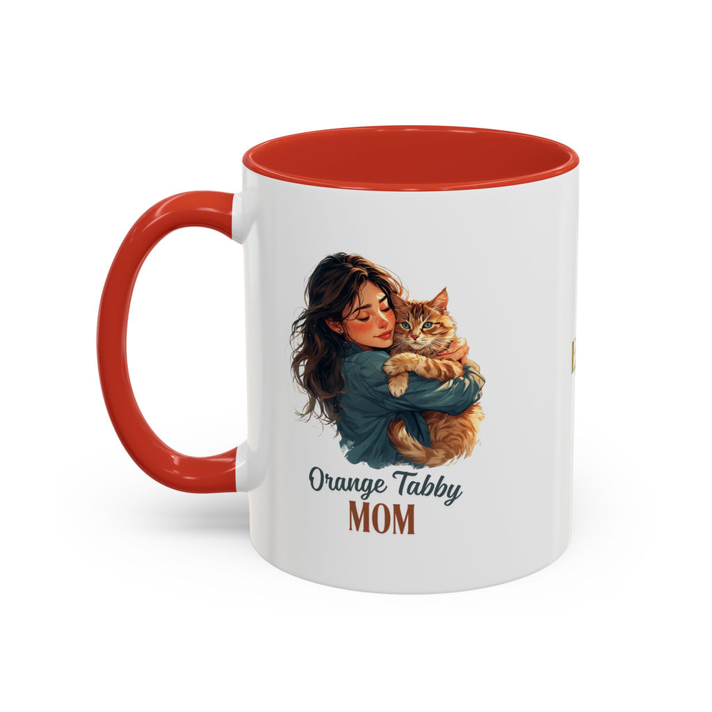 Charming Orange Tabby Mom Coffee Mug – Perfect Gift for Cat Lovers