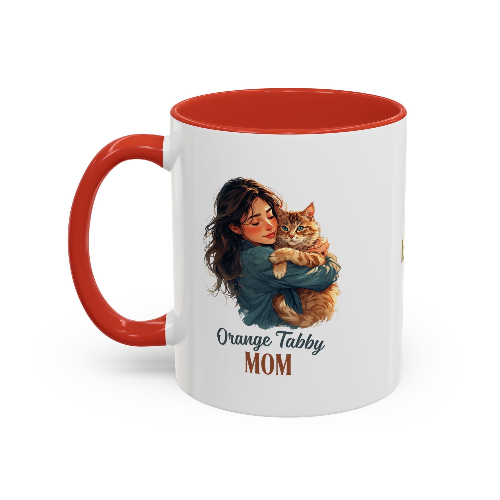 Charming Orange Tabby Mom Coffee Mug – Perfect Gift for Cat Lovers