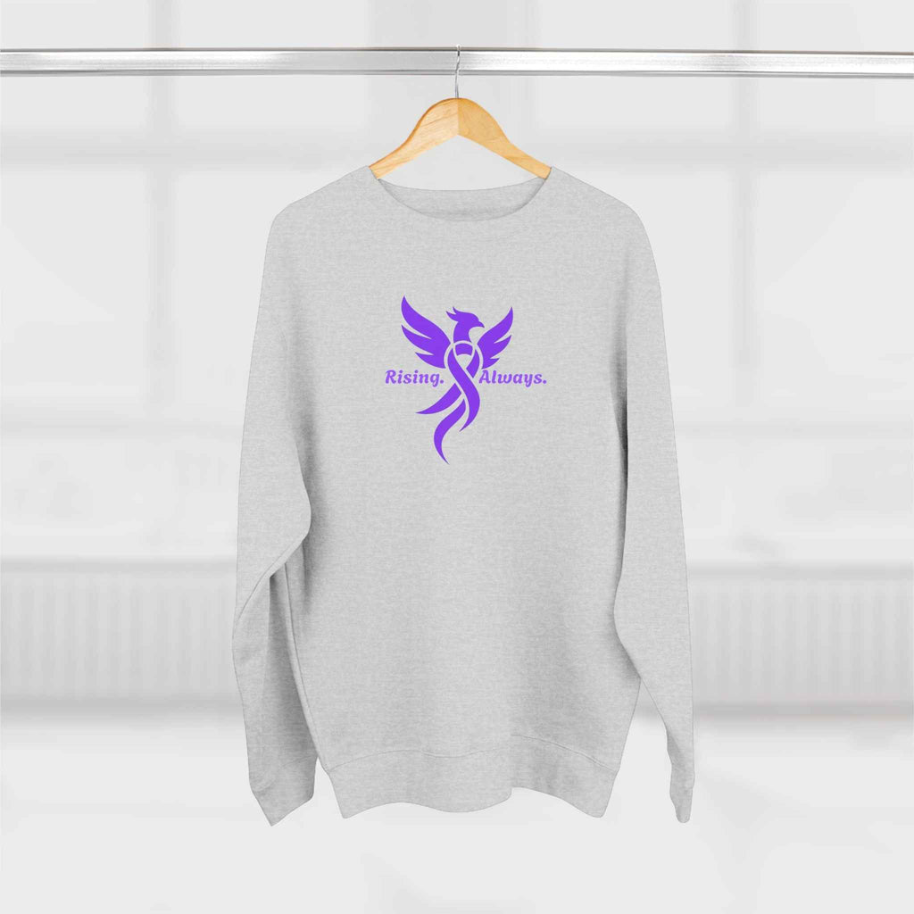 Rising Always Epilepsy Awareness Phoenix Ribbon Sweatshirt