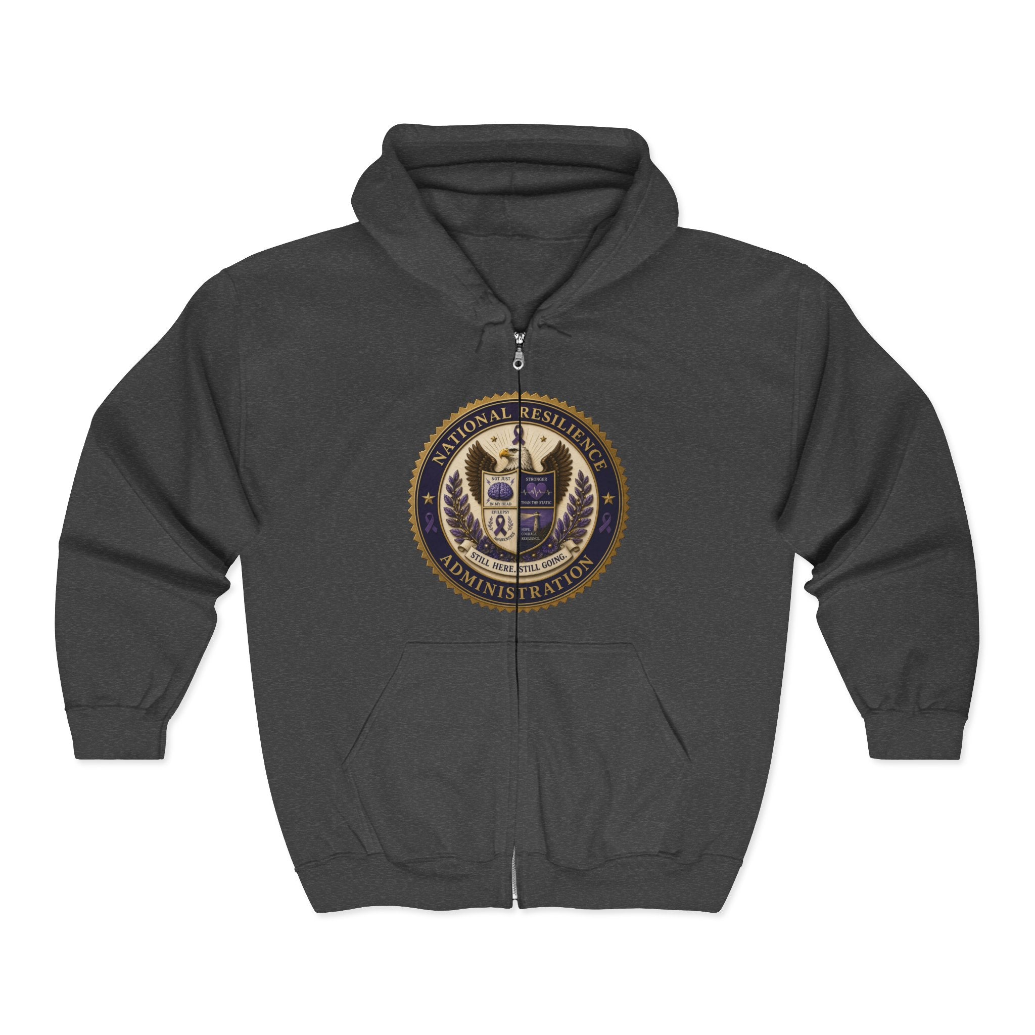National Resilience Administration Full-Zip Hoodie | Still Here. Still Going.