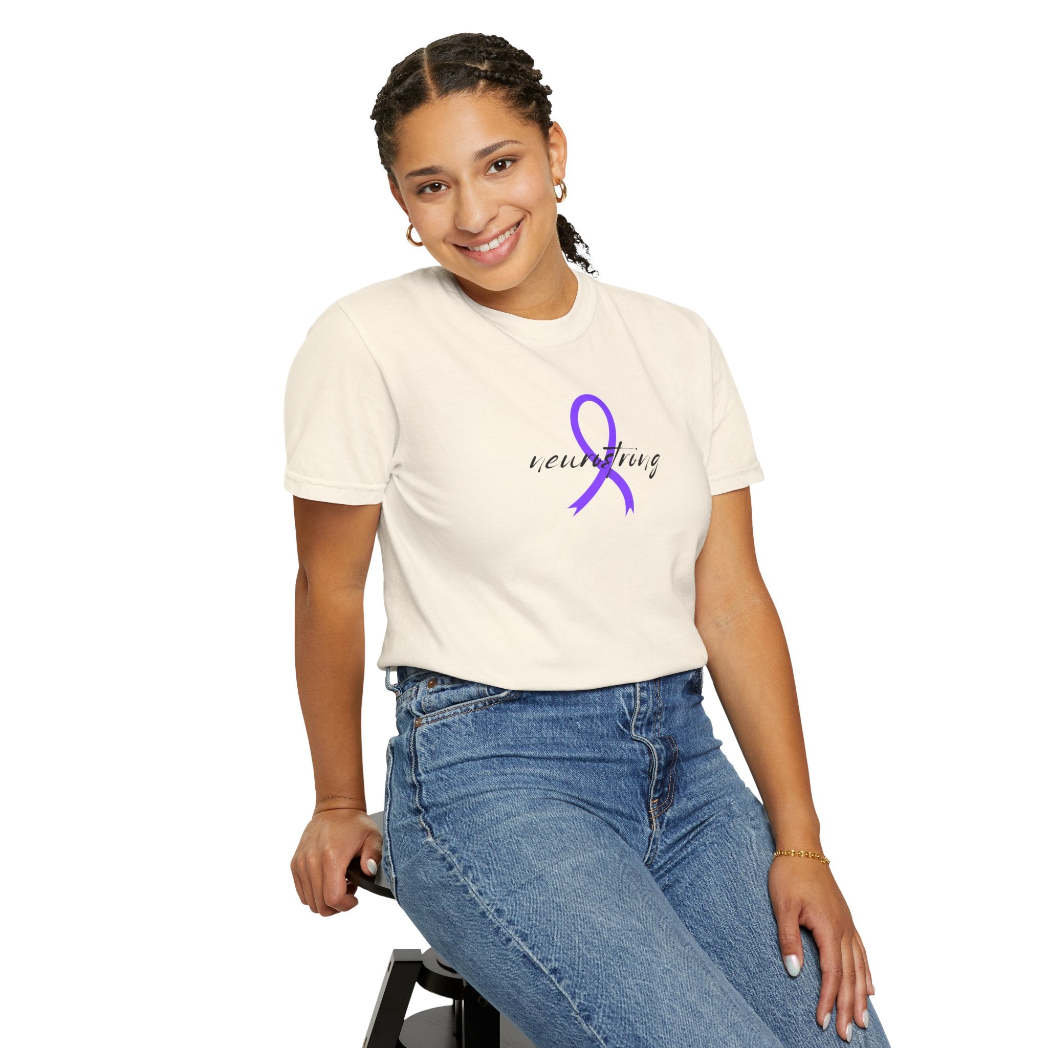 Neurostrong Epilepsy Awareness T-Shirt | Purple Ribbon Tee