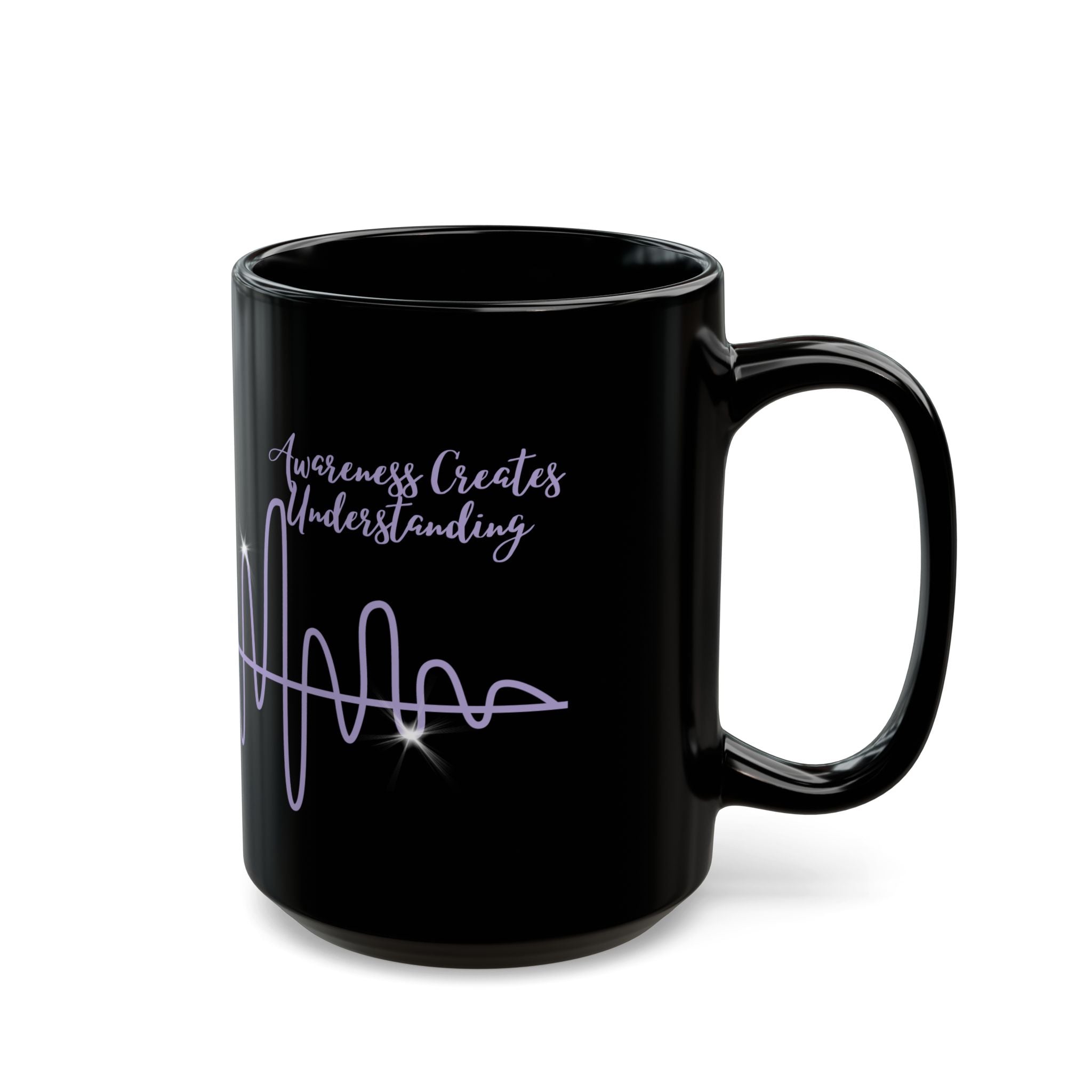 “Waves of Strength” Black Awareness Mug – 11oz & 15oz