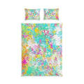 Hidden Bigfoot Watercolor Bedding Set | Colorful Sasquatch Duvet Cover & Shams
