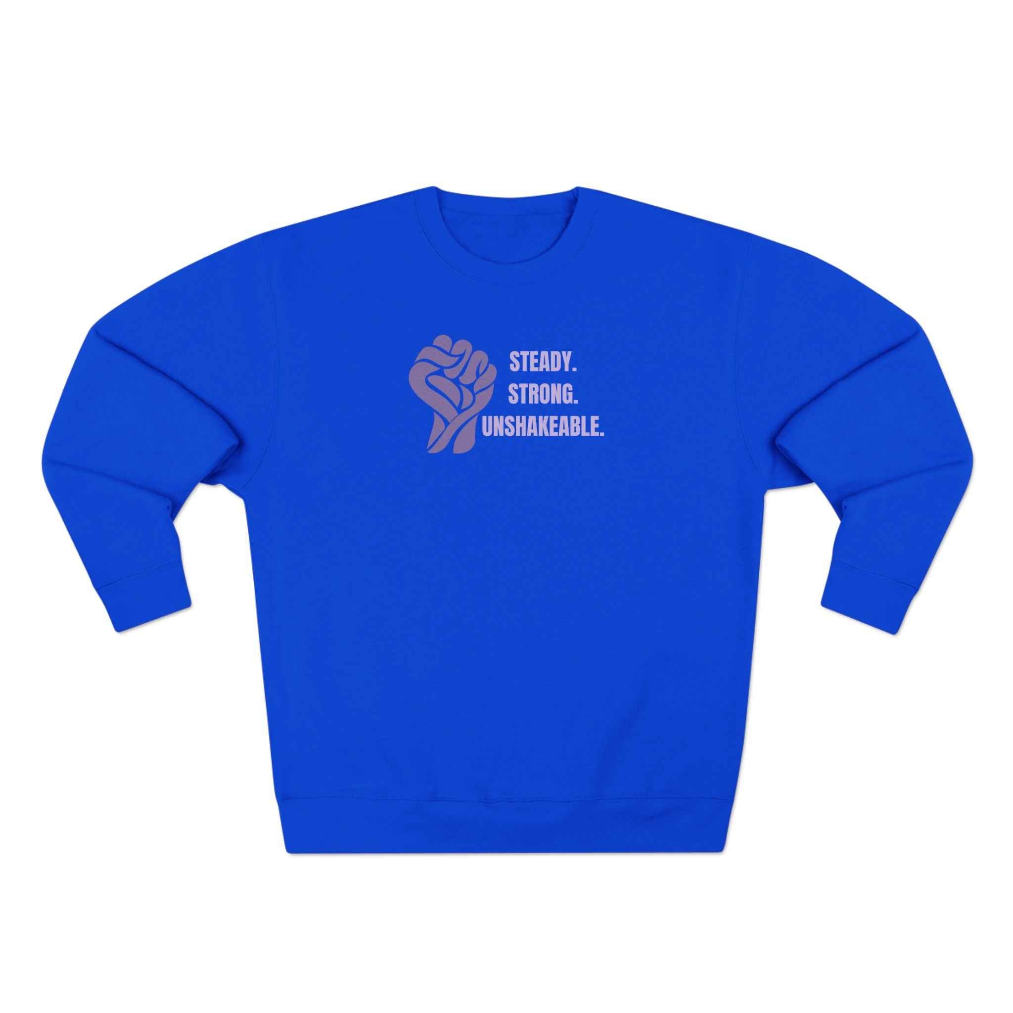 Steady. Strong. Unshakeable. — Epilepsy Awareness Sweatshirt