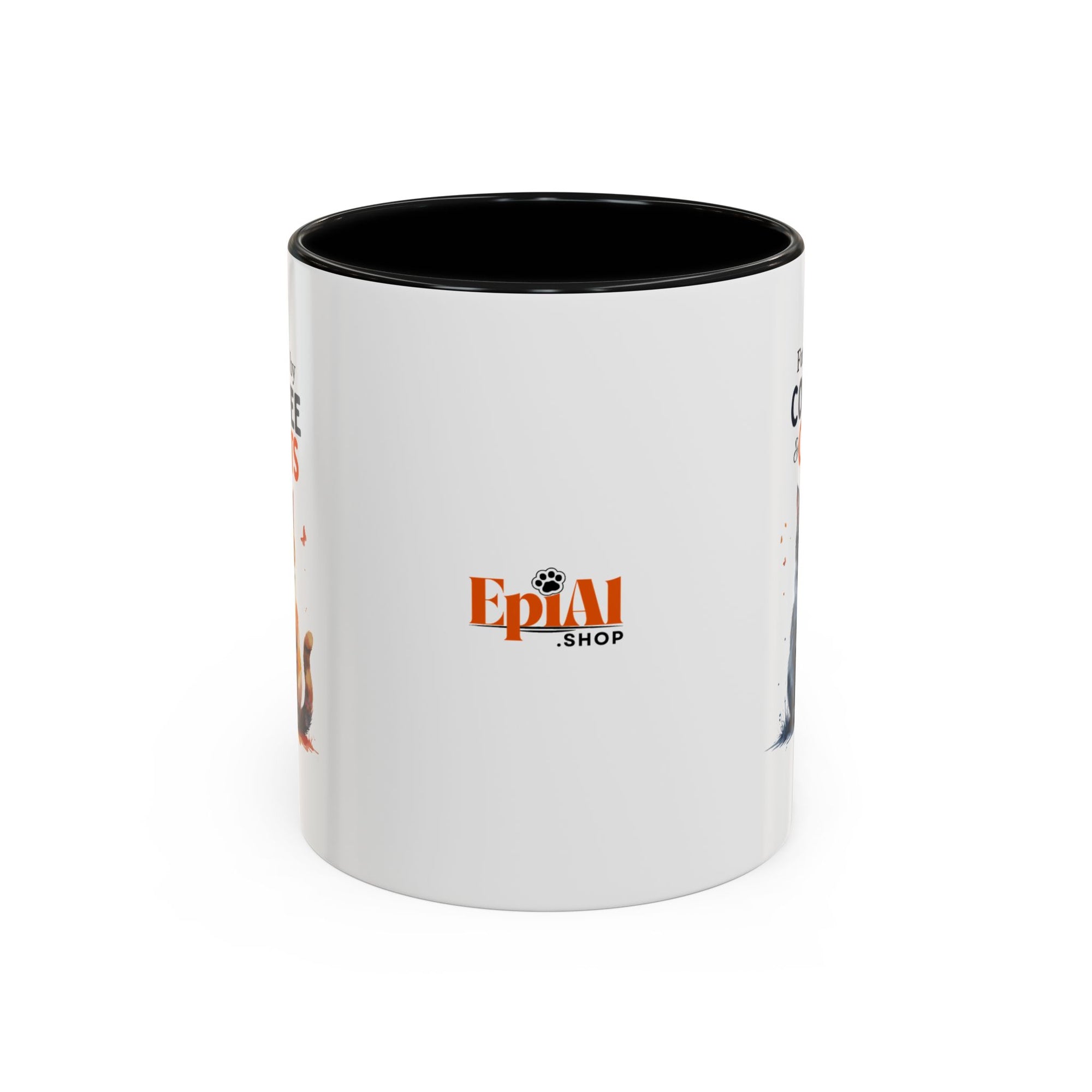 Fueled by Coffee & Cats Accent Mug