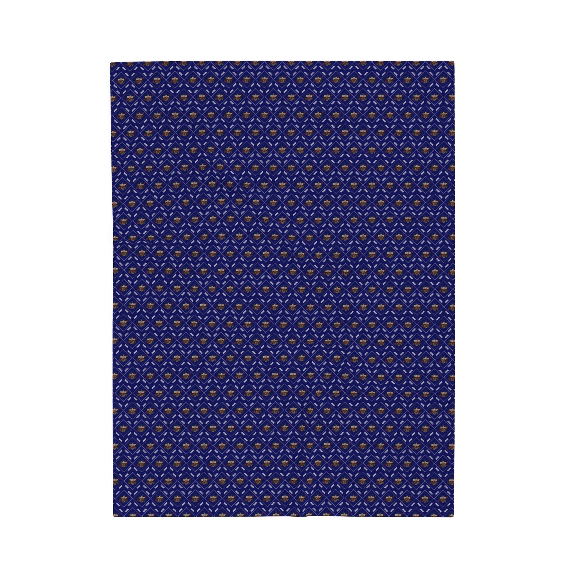 Trump Pattern Velveteen Plush Blanket