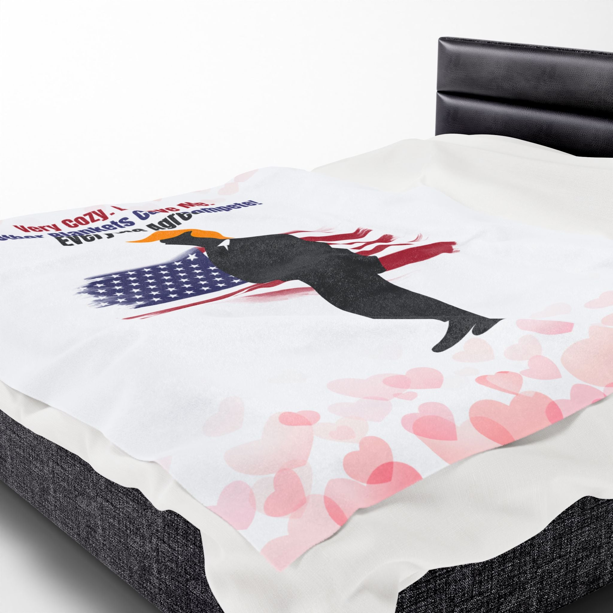 Very Cozy. Believe Me. Political Parody Velveteen Blanket