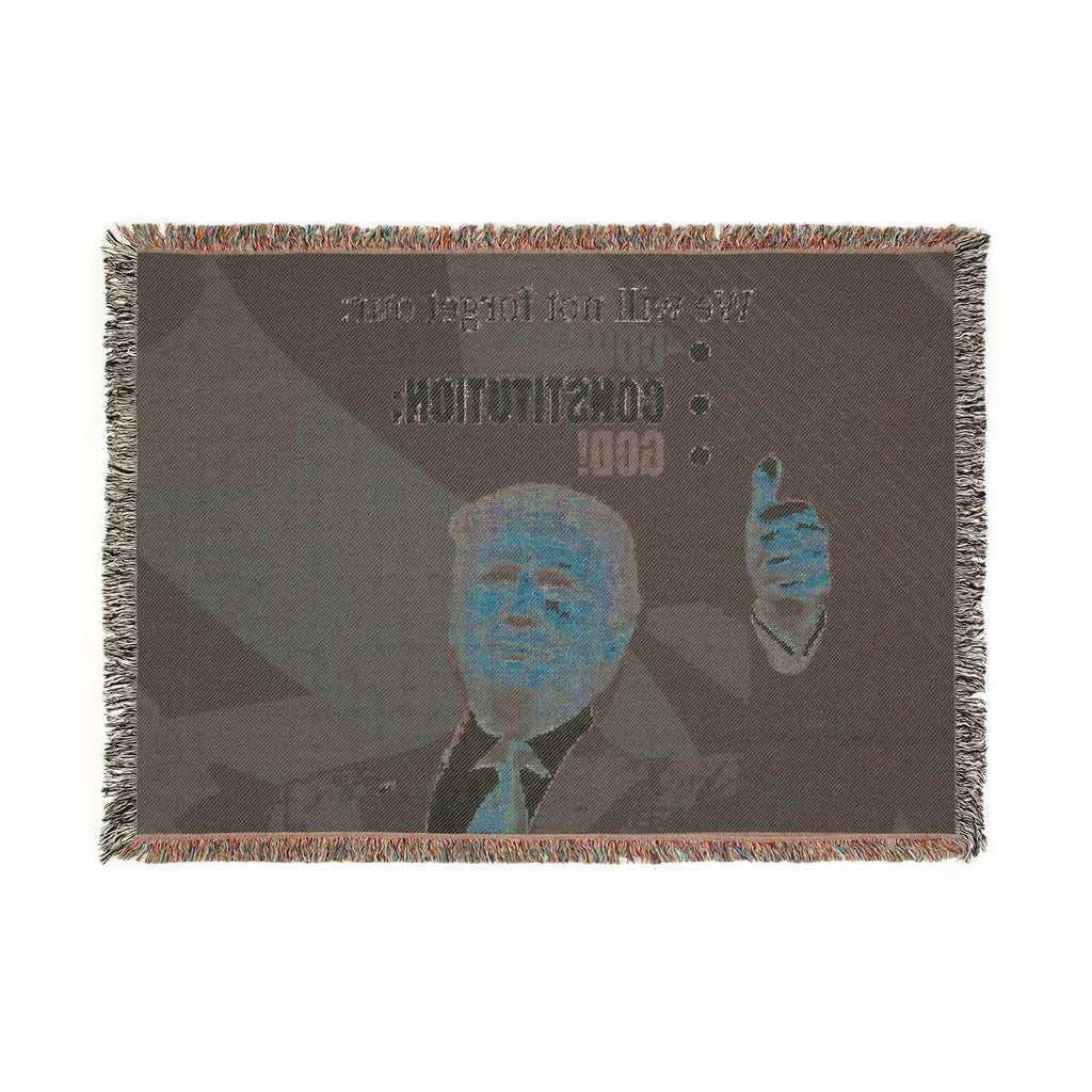 Trump Country Constitution God Woven Blanket