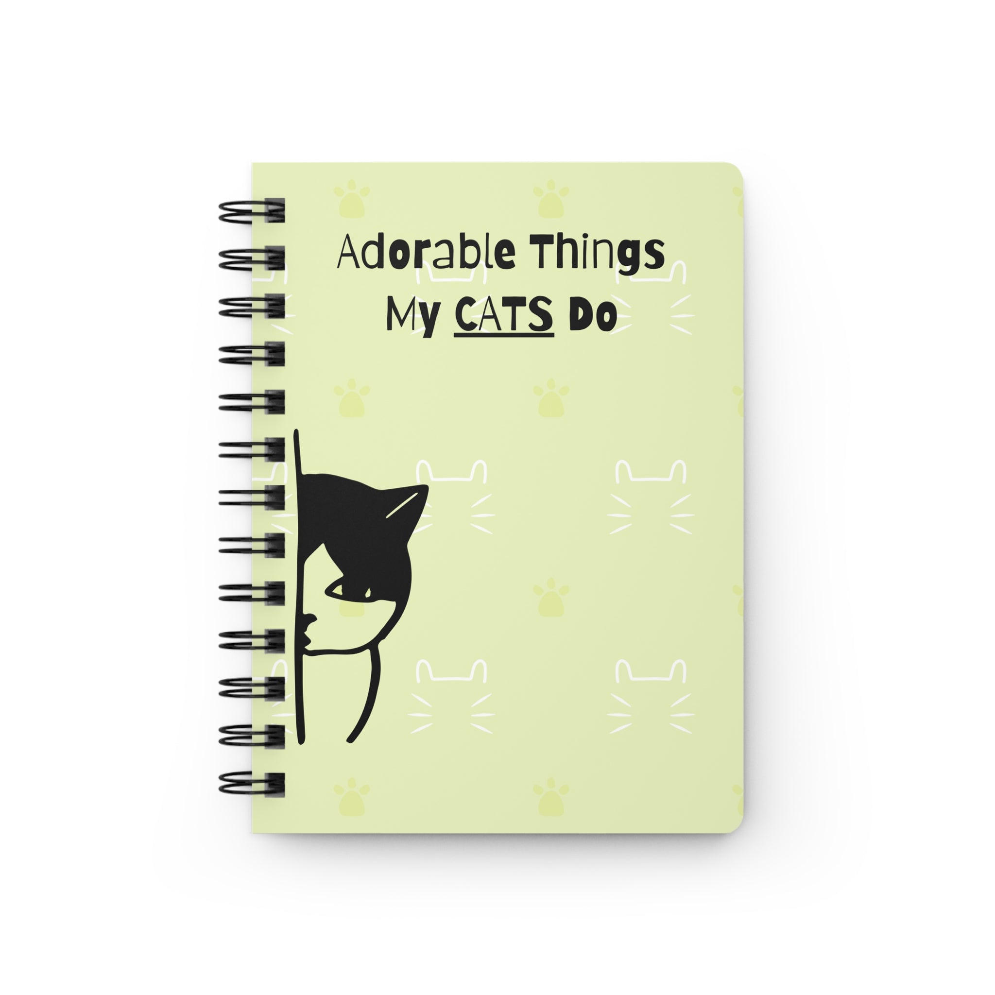 Adorable Things My Cats Do Spiral Bound Journal - EpiAl's Shop